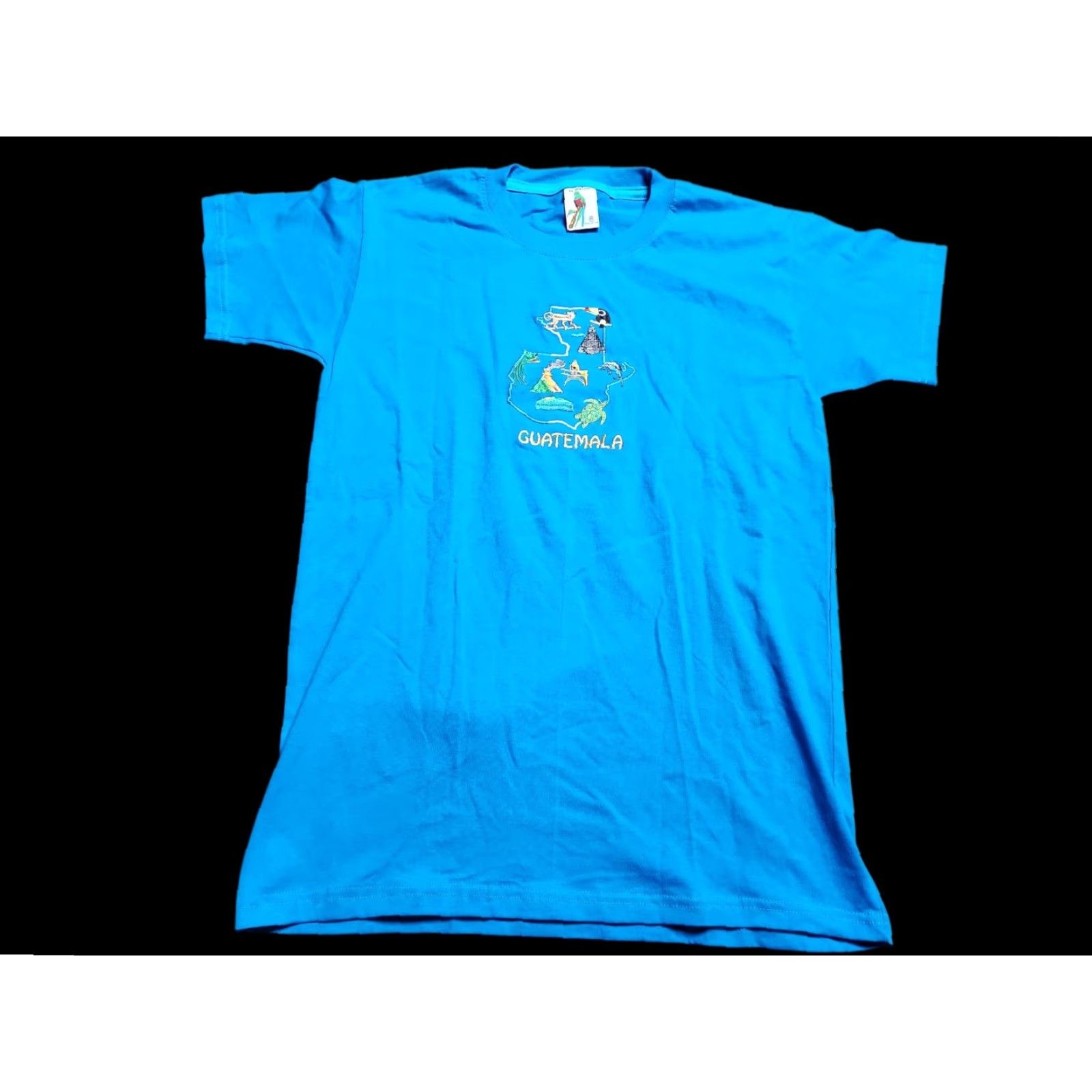 Vintage VINTAGE El Quetzal Guatemala Embroidered Travel T Shirt M Blue Unisex Adults 90s Birds Animals Mens Womens Size US M / EU 48-50 / 2 - 2 Thumbnail