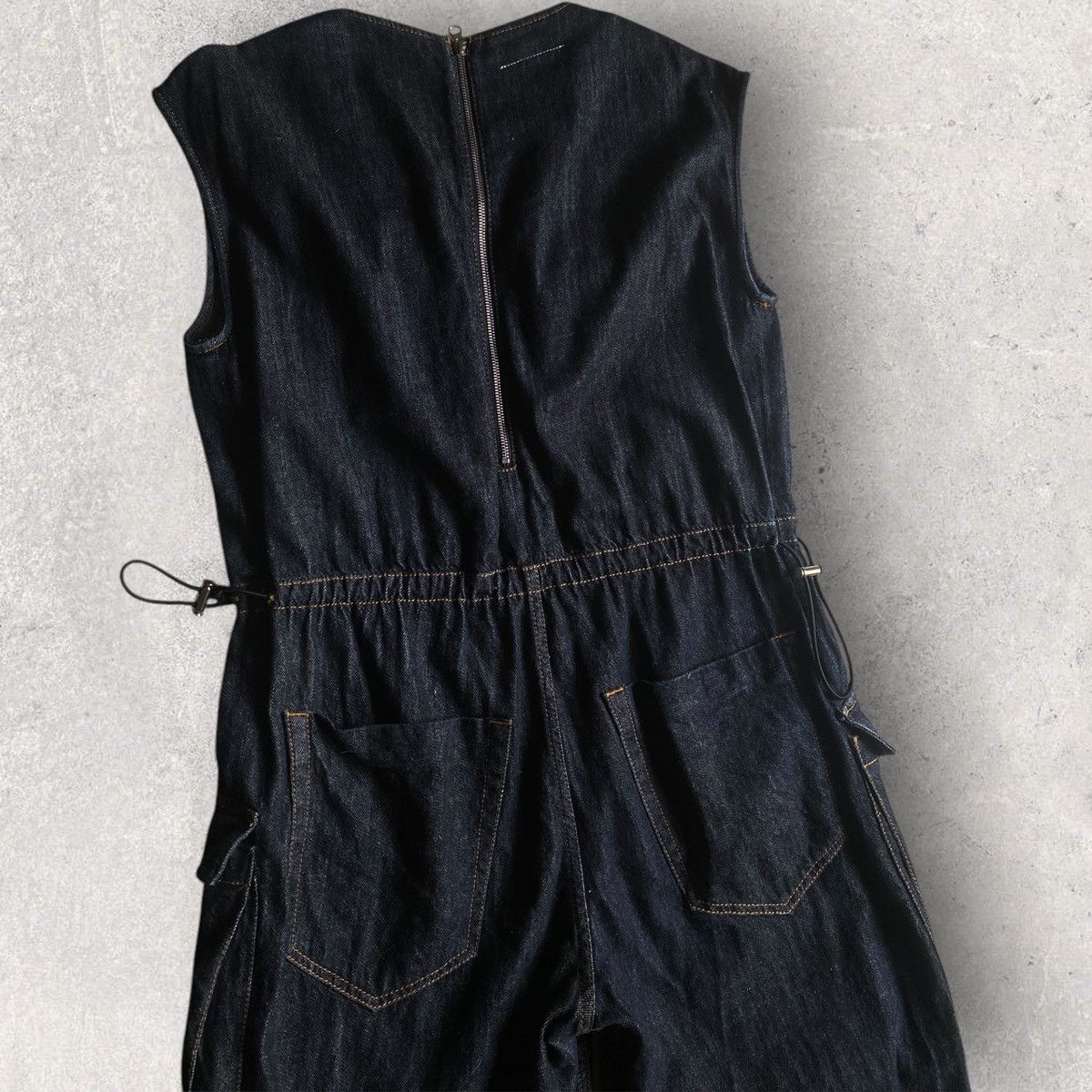 Maison Margiela MM6 Fall17 Denim Oversize Sleeveless Jumpsuit Size 28" / US 6 / IT 42 - 6 Thumbnail