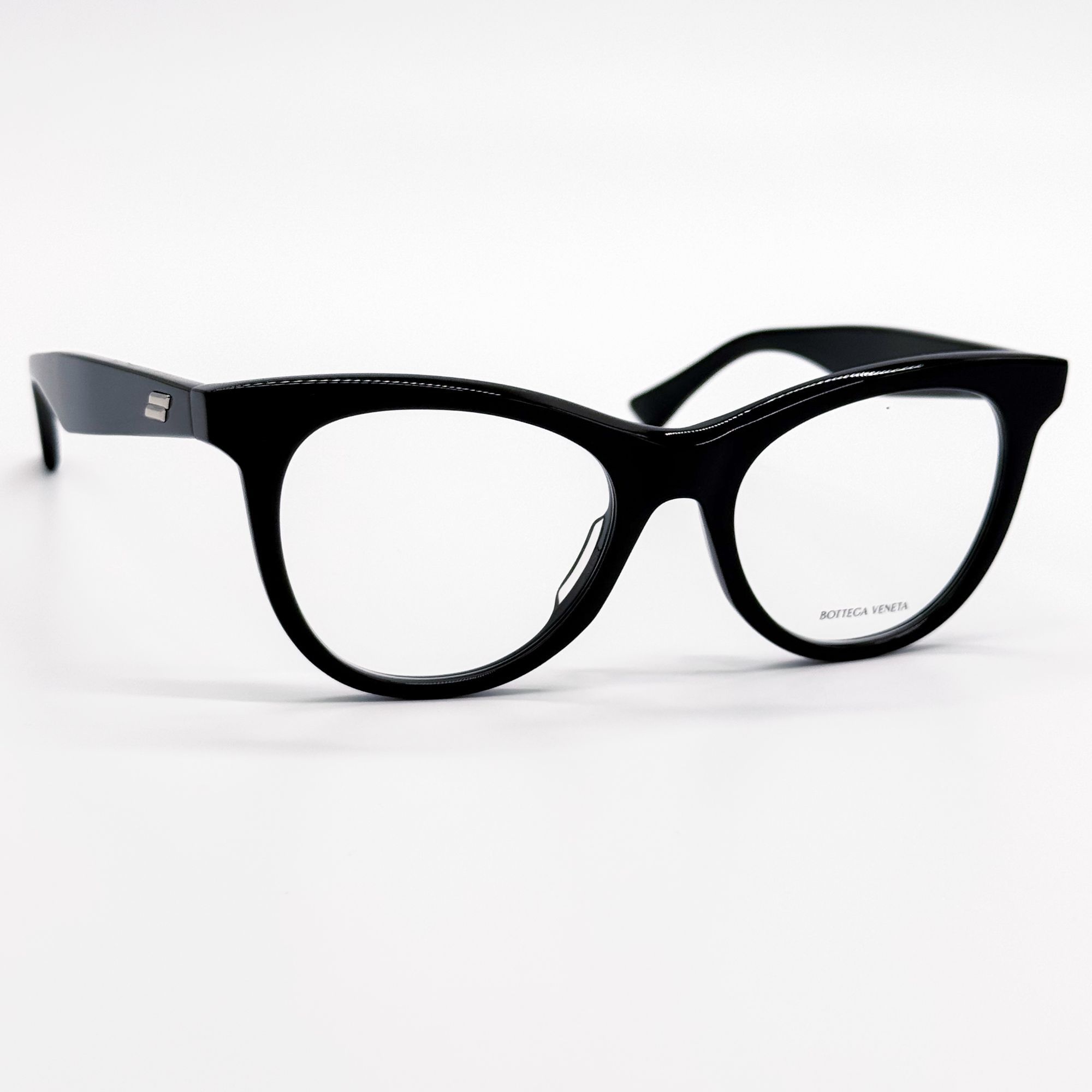 Bottega Veneta NEW BOTTEGA VENETA EYEGLASSES BV1064O 001 ROUND BLACK WOMEN Size ONE SIZE - 6 Thumbnail