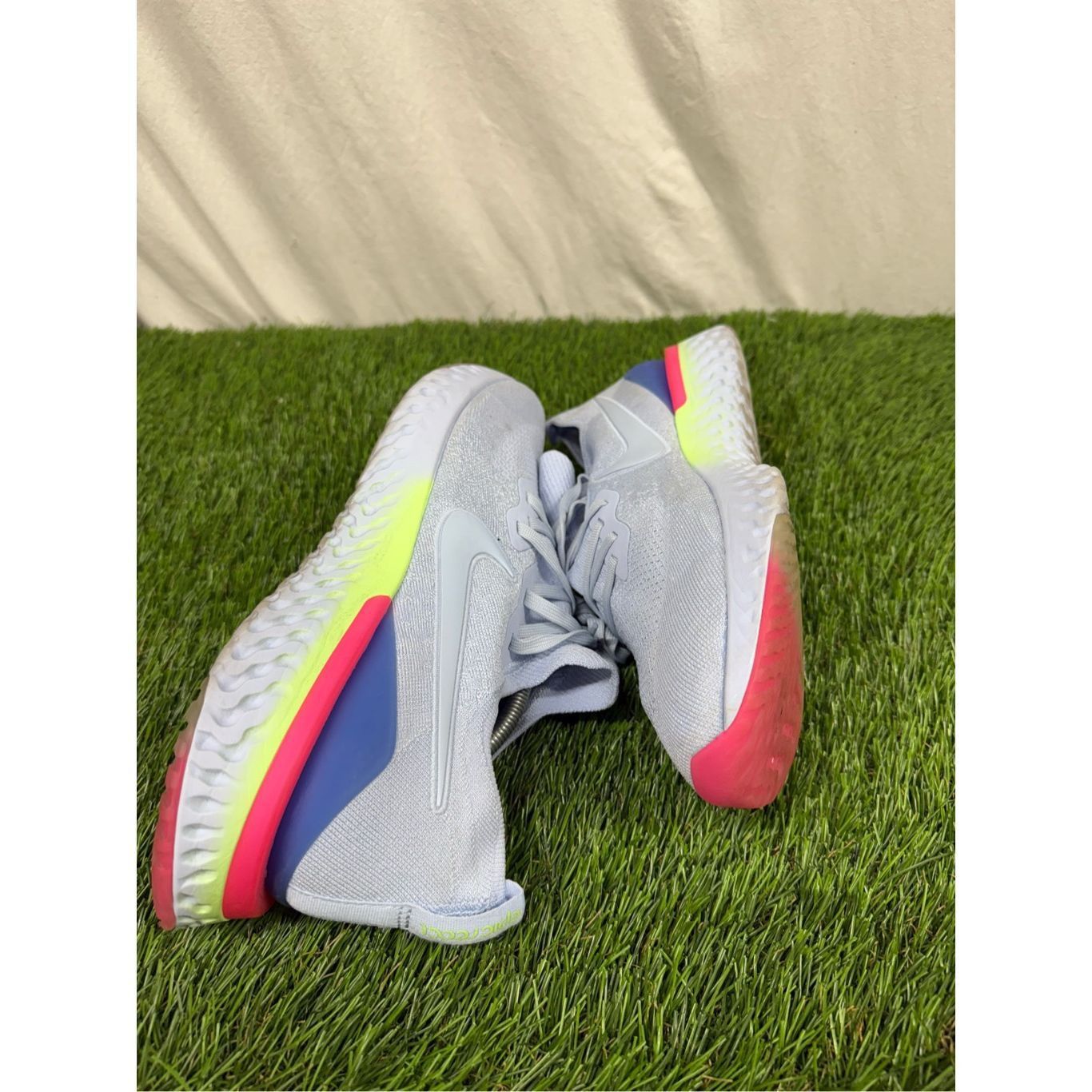 Nike Nike Epic React Flyknit 2 Men's Size 14 Running Shoes Hydrog Size US 14 / EU 47 - 5 Thumbnail