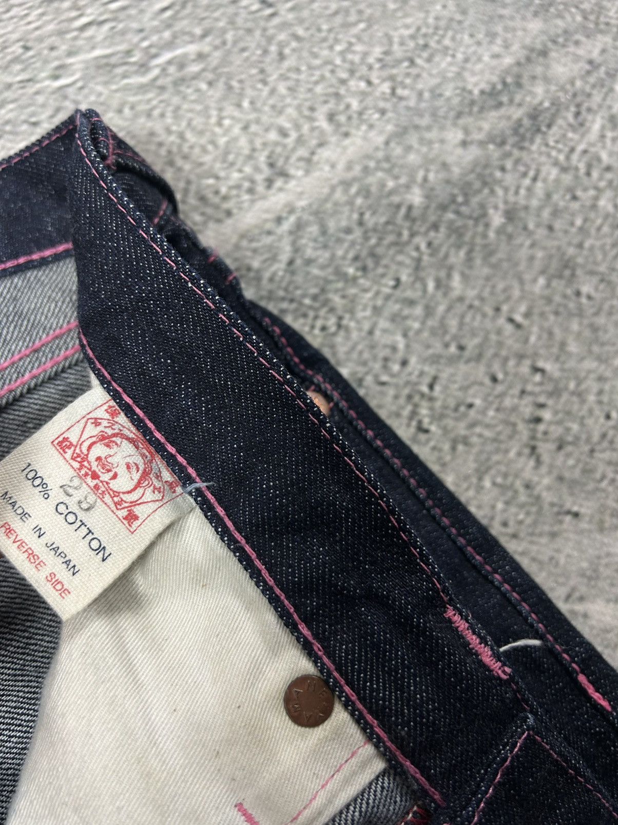 Evisu Evisu jeans daicock big logo vintage pink Yamane Size 29" - 9 Thumbnail