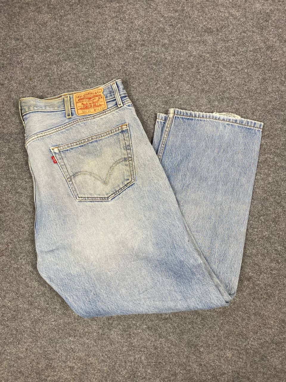 Levi's vintage levis 501xx distressed denim nice design Size US 42 / EU 58 - 2 Thumbnail