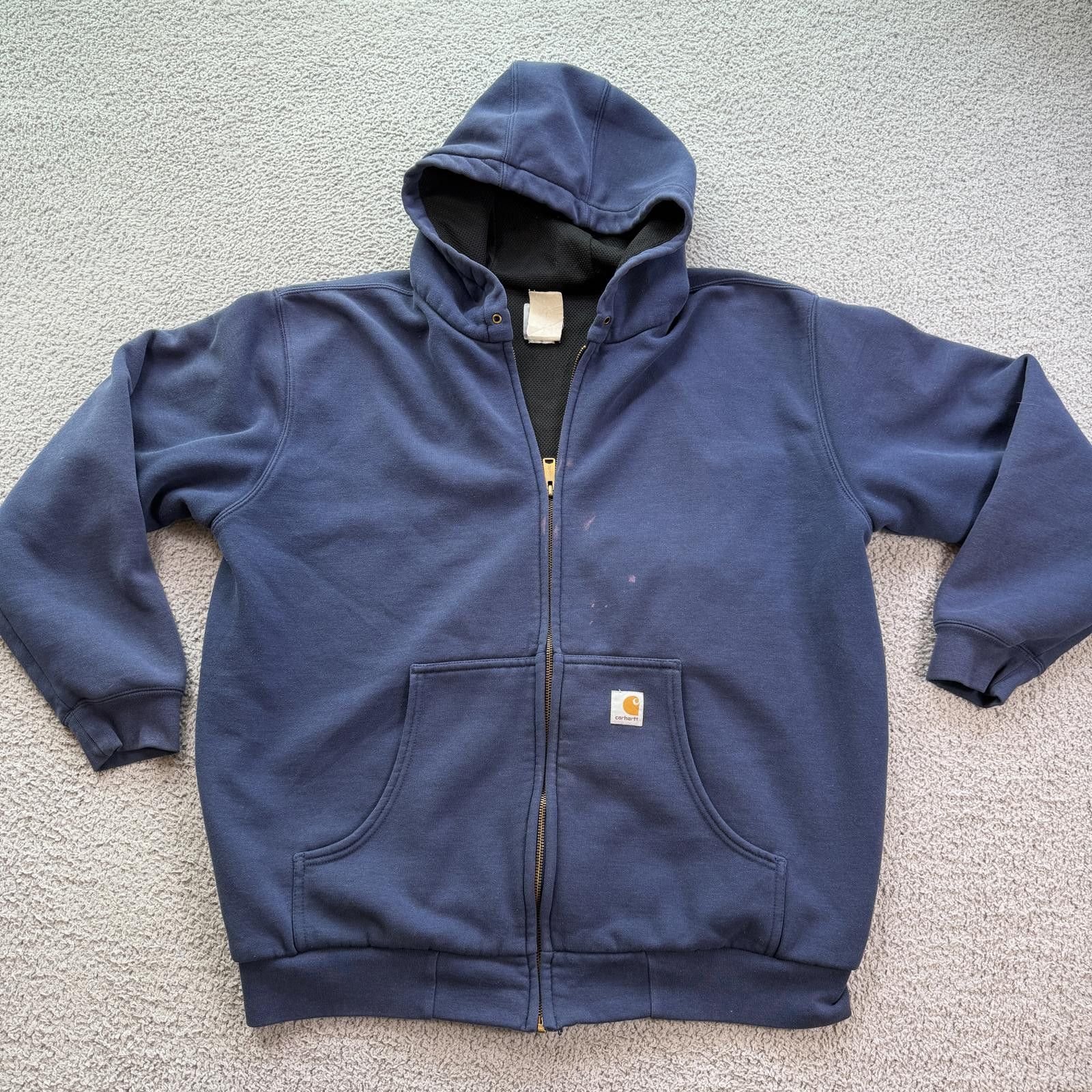 Carhartt Carhartt J140 Navy Blue Full Zip Hooded Jacket XL Thermal Size US XL / EU 56 / 4 - 1 Thumbnail