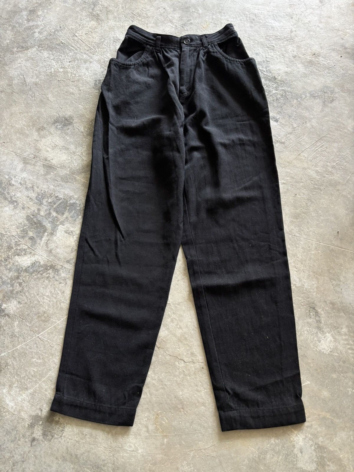 Y's × Yohji Yamamoto Y’s by Yohji Yamamoto black trouser classic style vintage Size 24" / US 00 / IT 34 - 1 Thumbnail