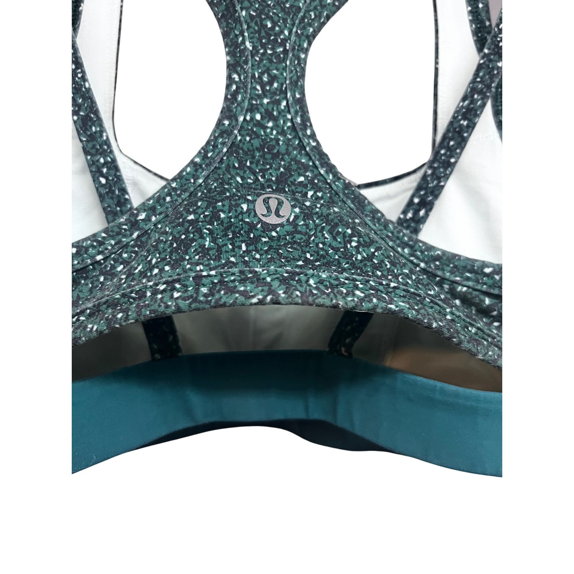 Lululemon Lululemon Splendour Sports Bra Flashback Static Seamist Fora Size ONE SIZE - 7 Thumbnail