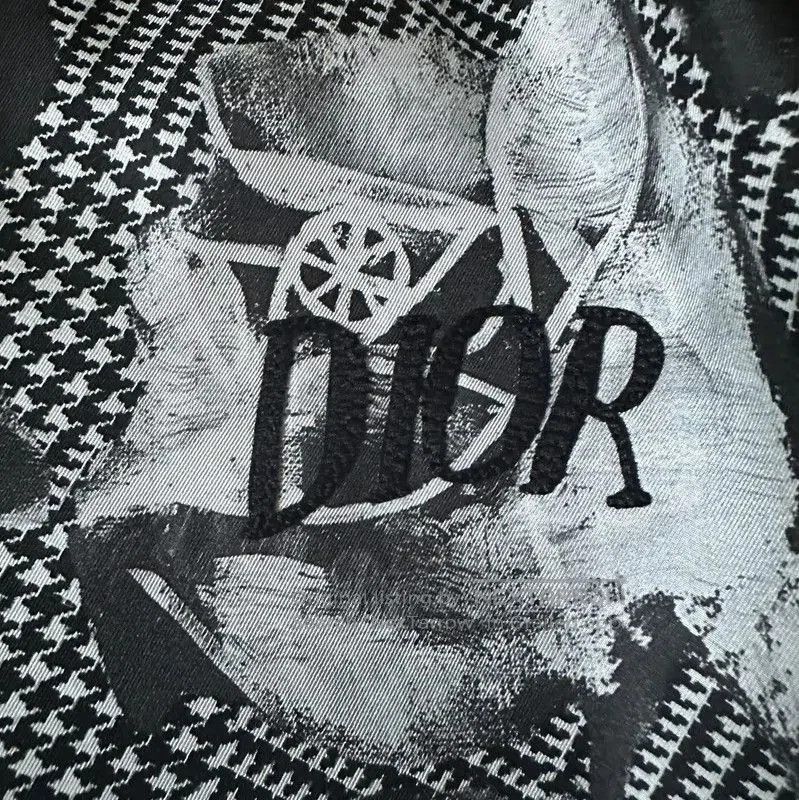 Dior Dior Black and Gray Silk Long Sleeve Shirt . Size US M / EU 48-50 / 2 - 2 Thumbnail