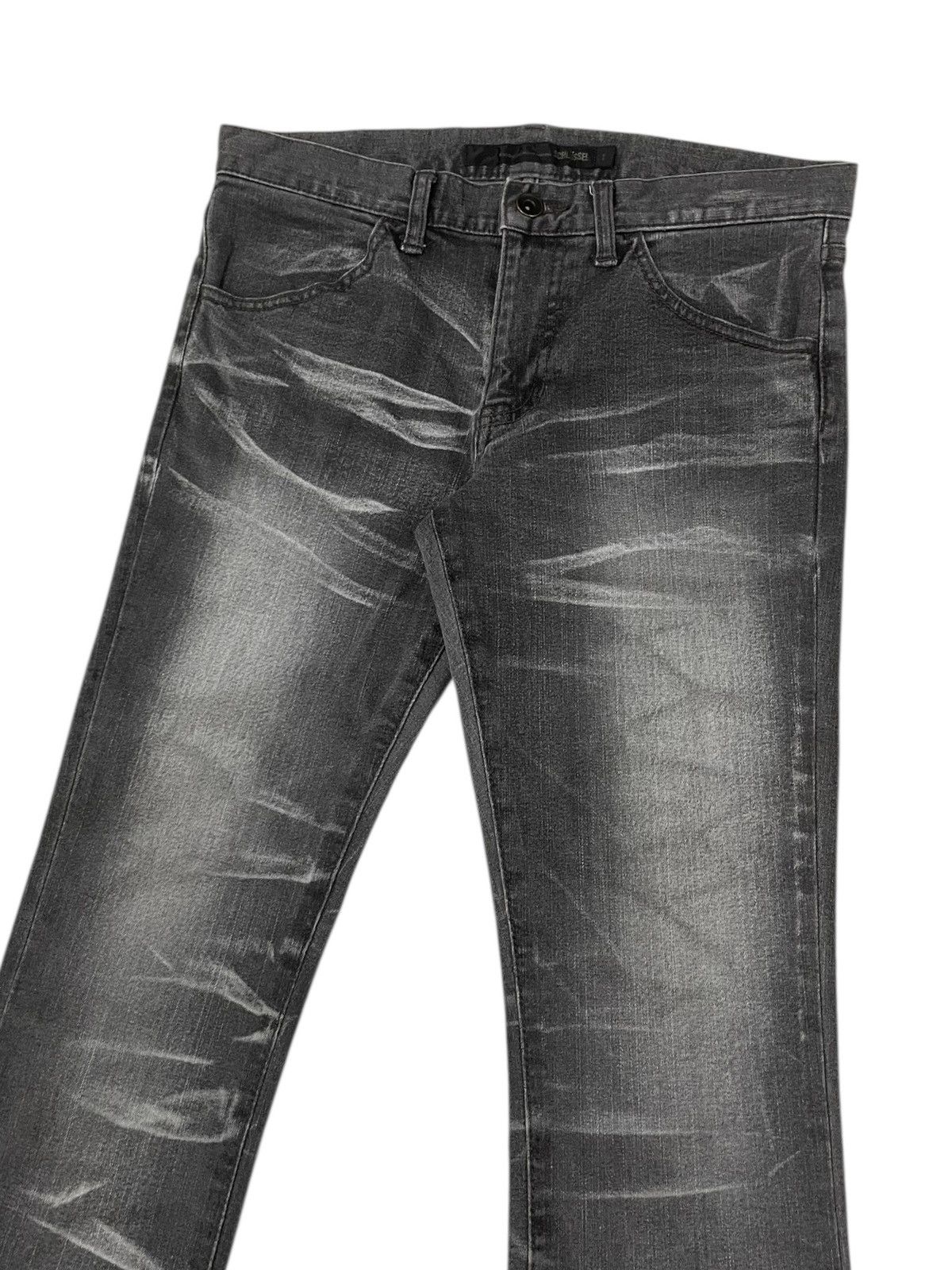 14th Addiction Schlussel Japan Flare Jeans Faded Black Size US 30 / EU 46 - 3 Thumbnail