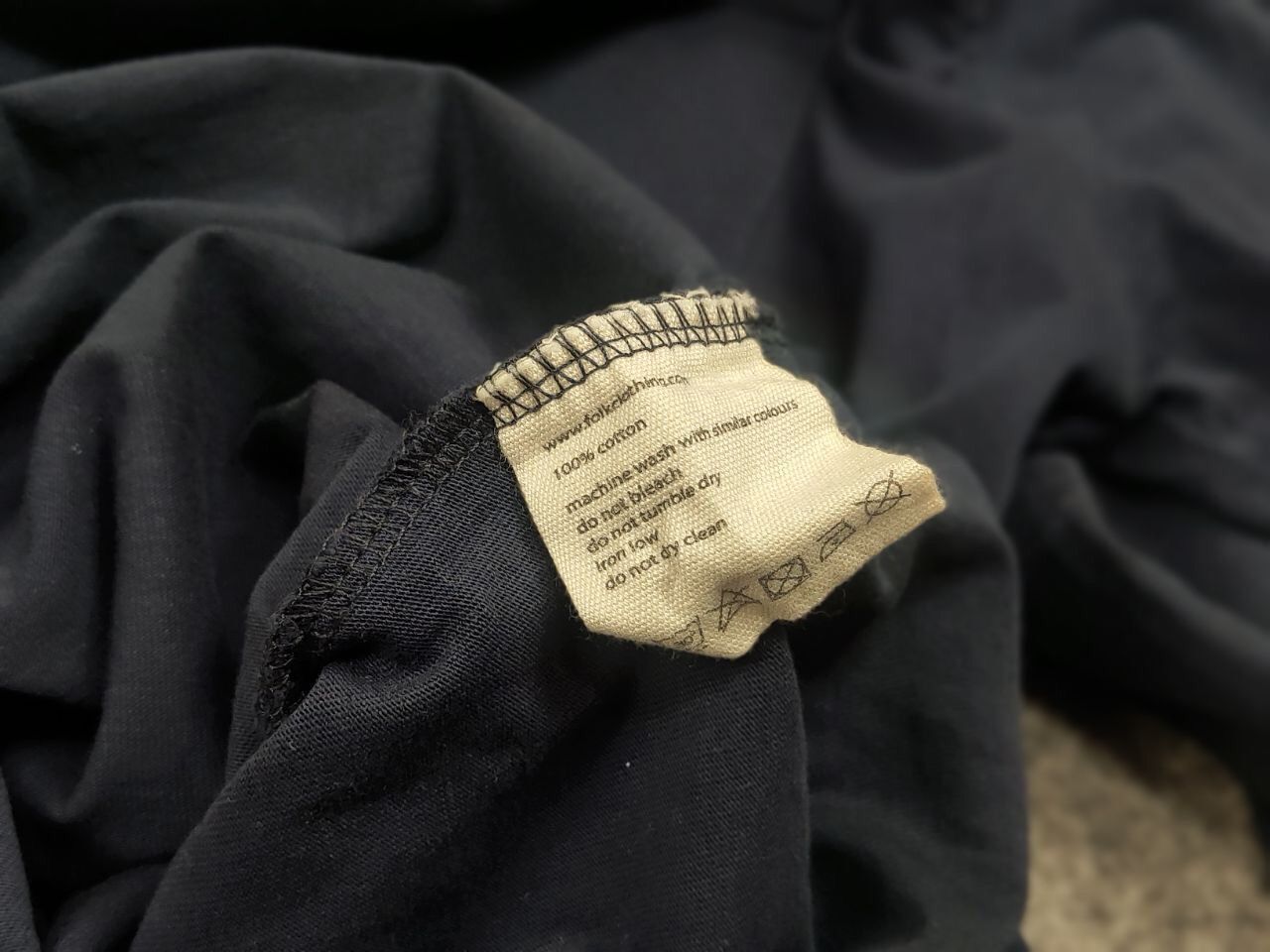 Folk Folk Design Classic Navy Blue Cotton Long Sleeve Sweatshirt Size US M / EU 48-50 / 2 - 11 Thumbnail