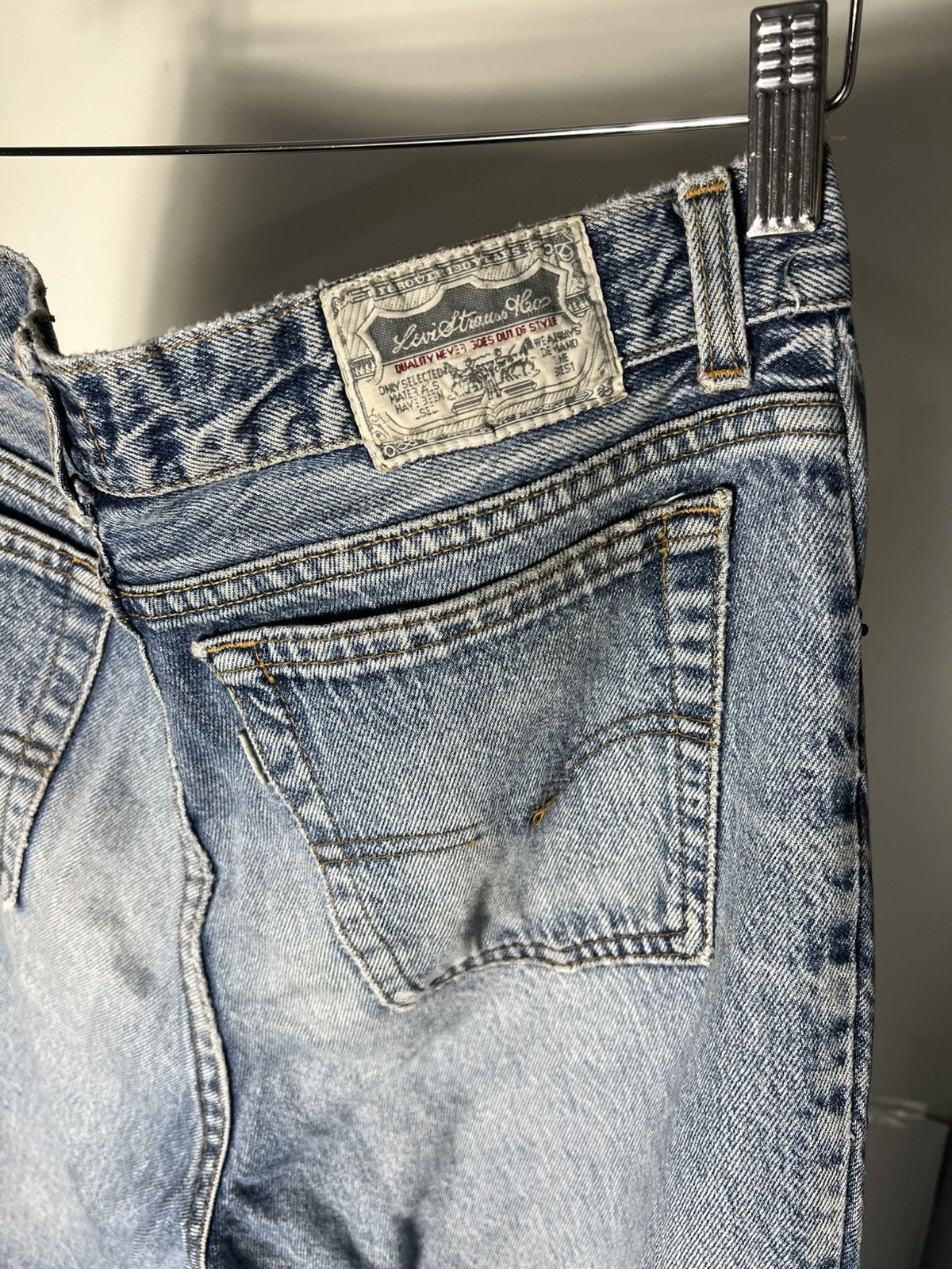 Levi's Vintage Clothing × Vintage VERY RARE LEVIS 737 SILVER TAB DENIM SKINNY JEANS DESIGNER Size US 34 / EU 50 - 12 Thumbnail