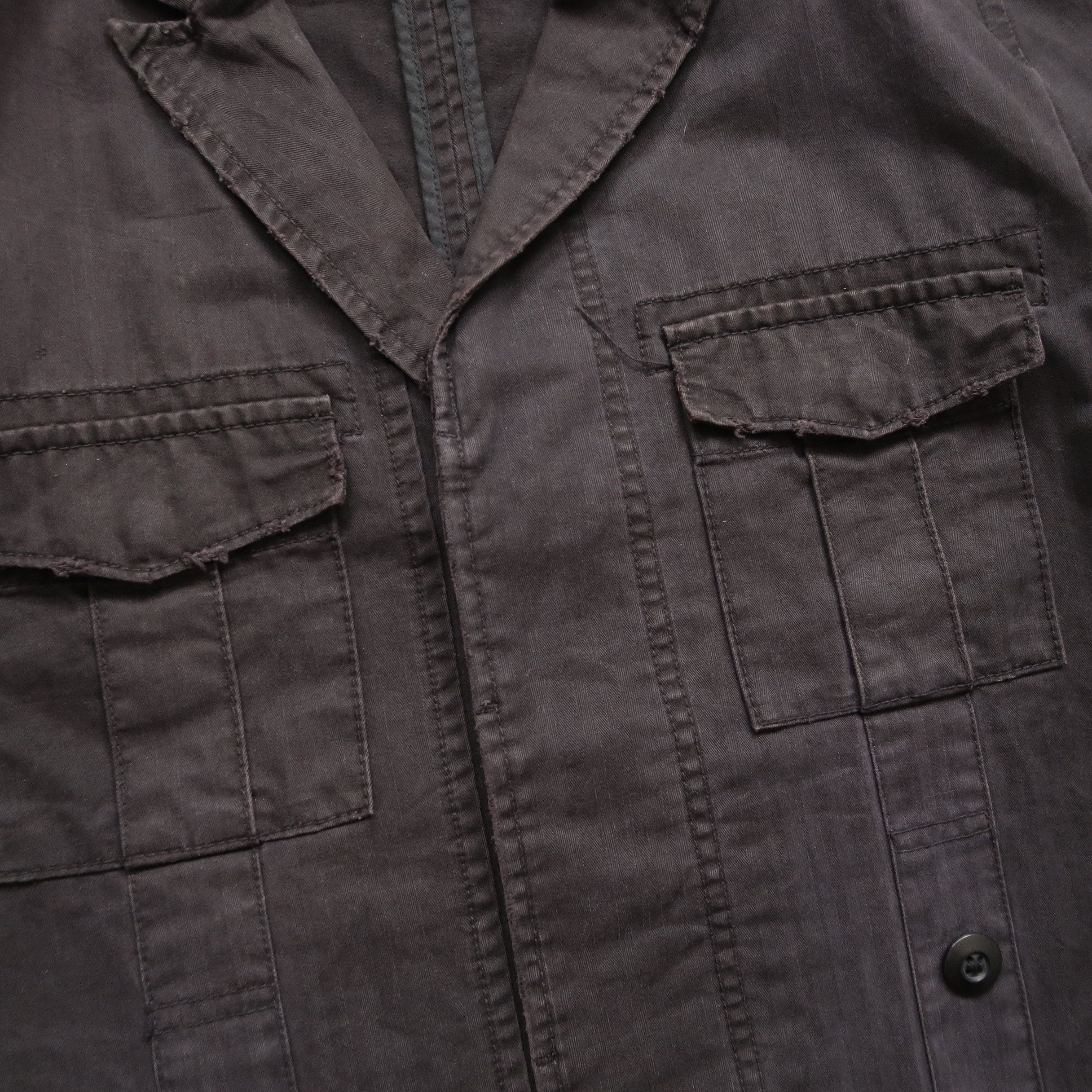 Japanese Brand 2000s Takeo Kikuchi Utility Military Jacket Distressed Size US M / EU 48-50 / 2 - 5 Thumbnail