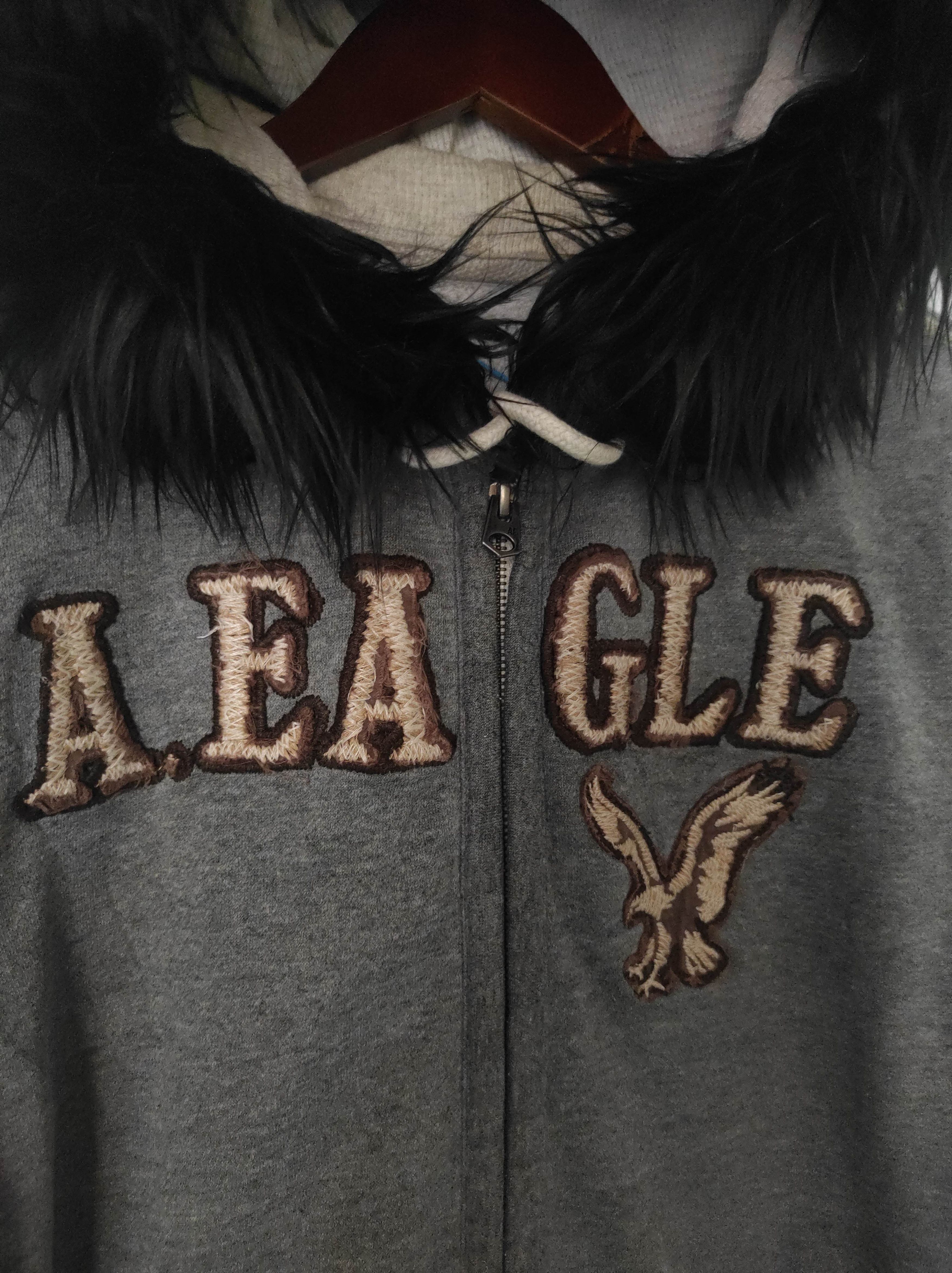 American Eagle Outfitters American Eagle Zip Fur Hoodie IfSixWasNine LGB style Size US M / EU 48-50 / 2 - 4 Thumbnail