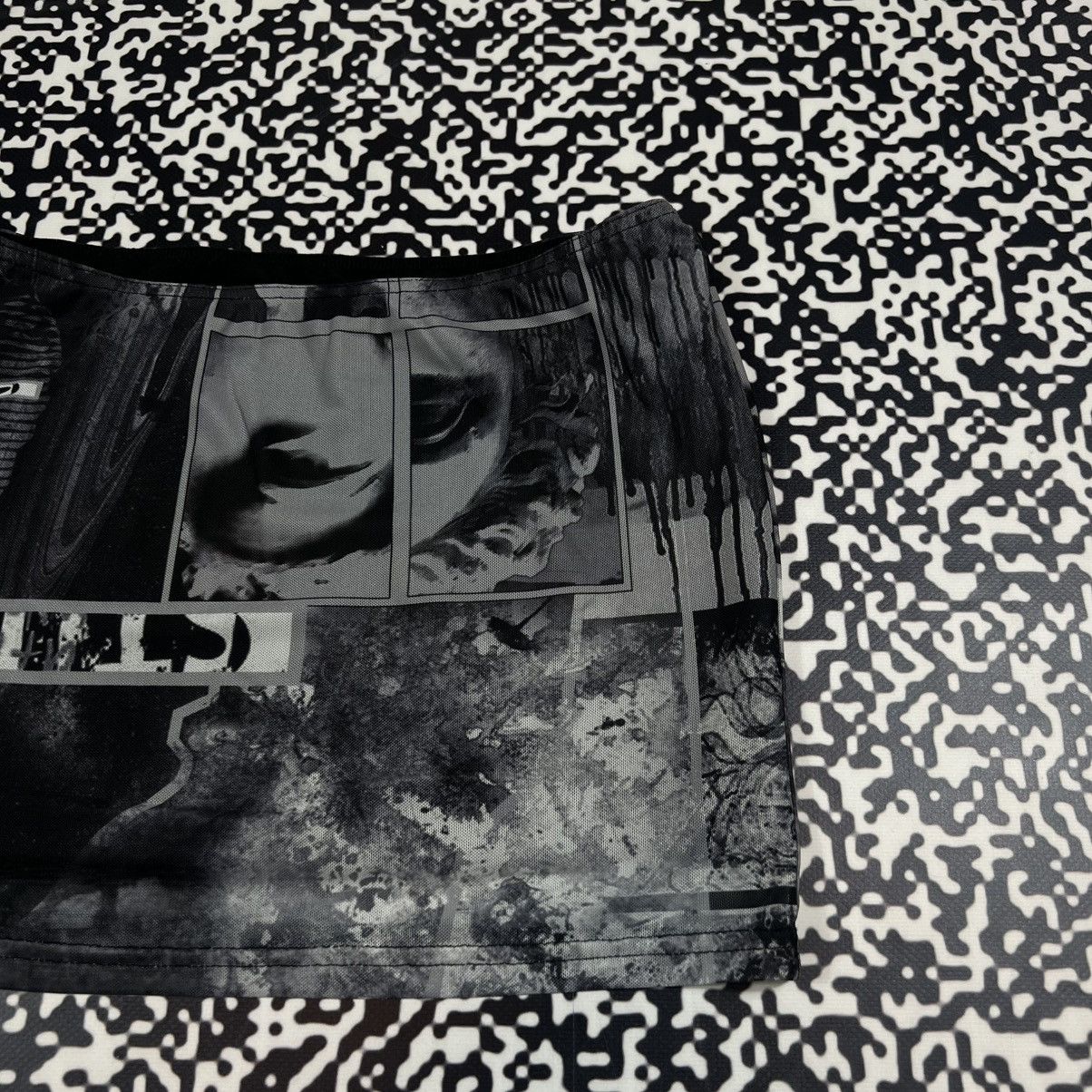 Japanese Brand Vintage Y2K Japanese Mesh Art JPG Style Sexy Mini Skirt Size 26" / US 2 / IT 38 - 7 Thumbnail