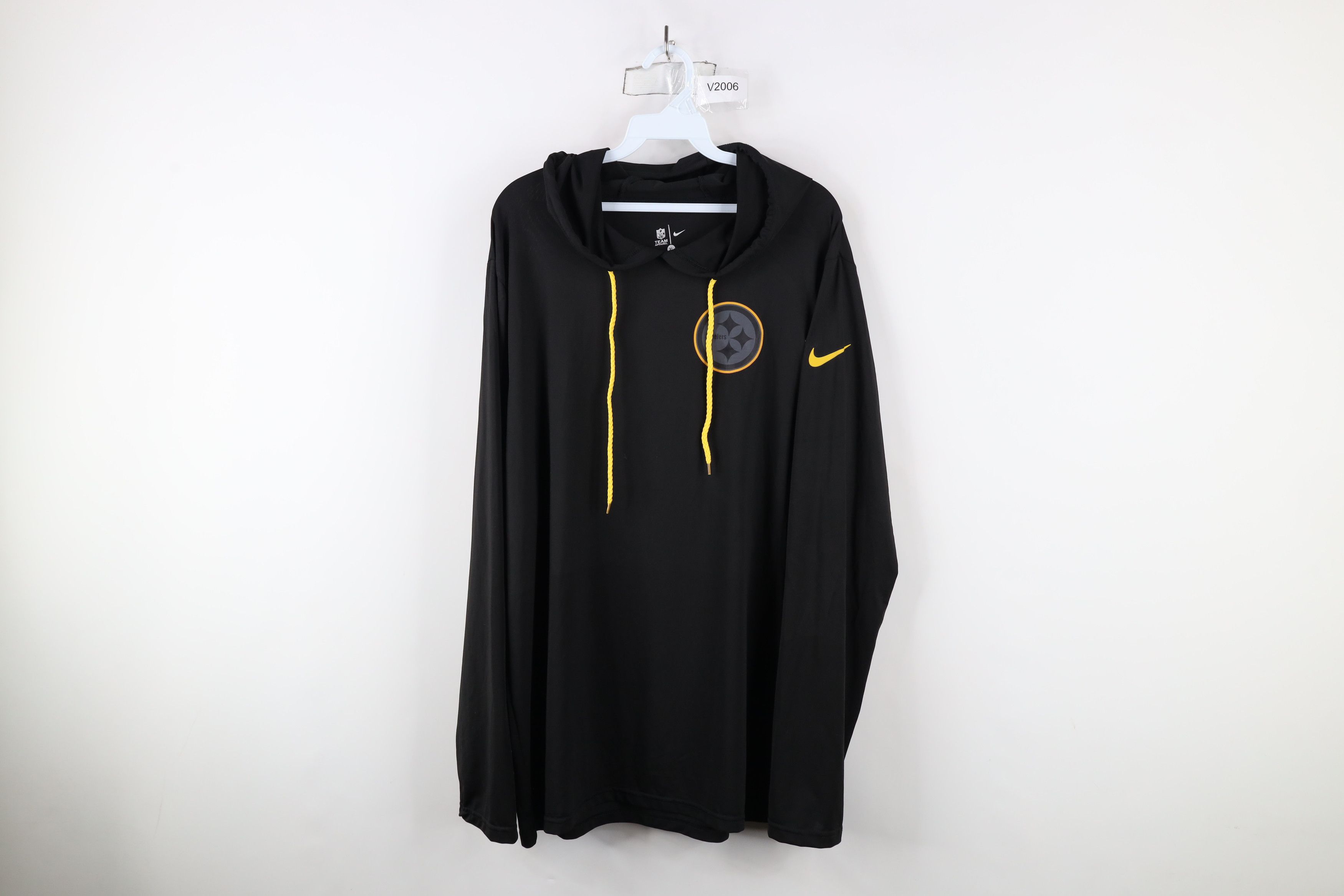 Nike NFL Knit Pittsburgh Steelers Football Hooded T-Shirt