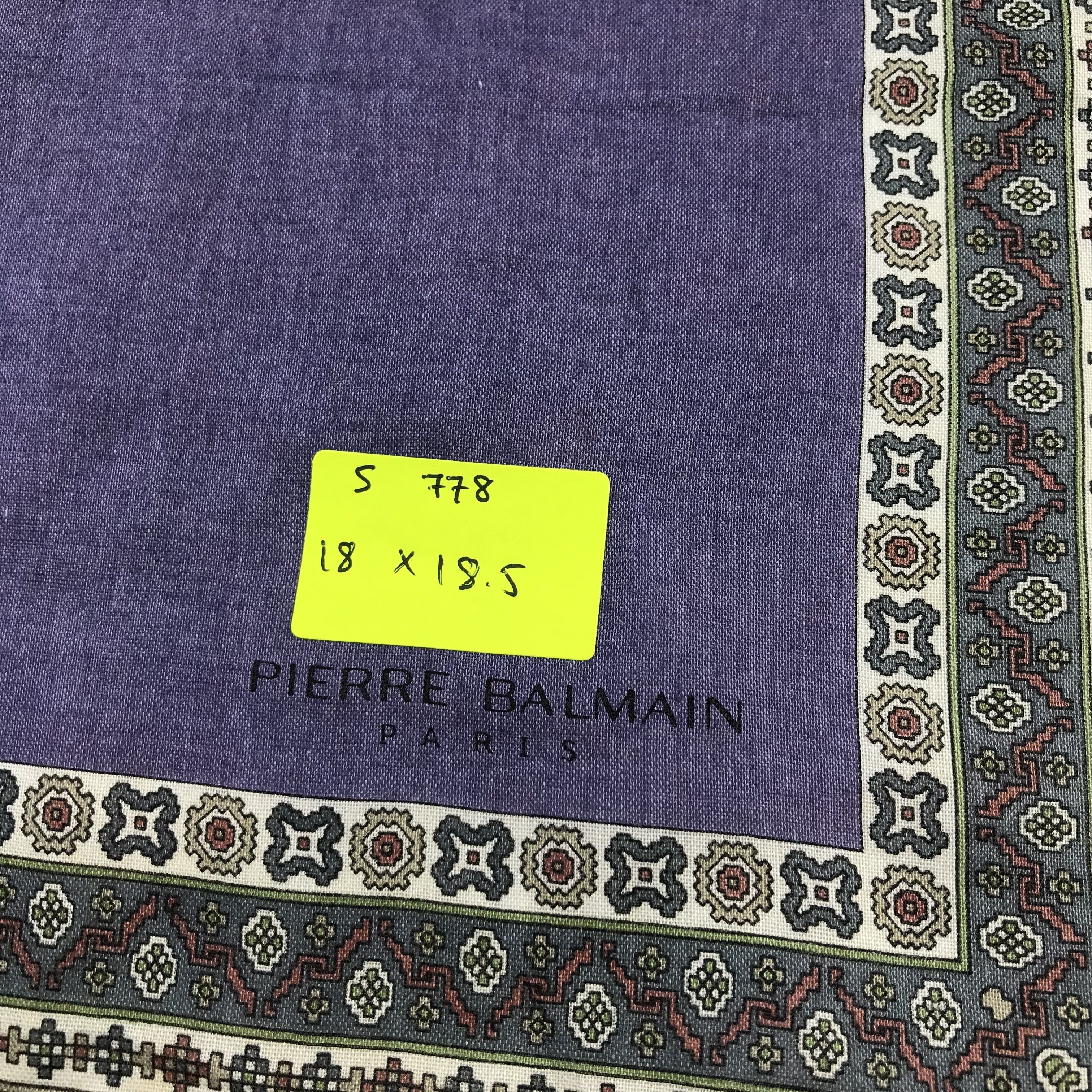 Pierre Balmain × Vintage Pierre Balmain Bandana / Handkerchief / Neckerchief - S778 Size ONE SIZE - 5 Thumbnail