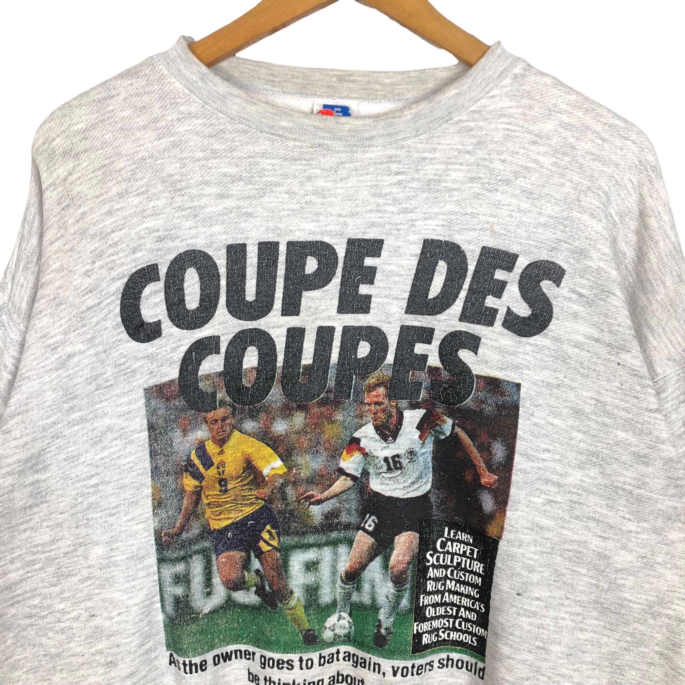 Vintage Vintage Euro Cup 1992 Germany Vs Sweden Crewneck Sweatshirt Size US XL / EU 56 / 4 - 5 Thumbnail