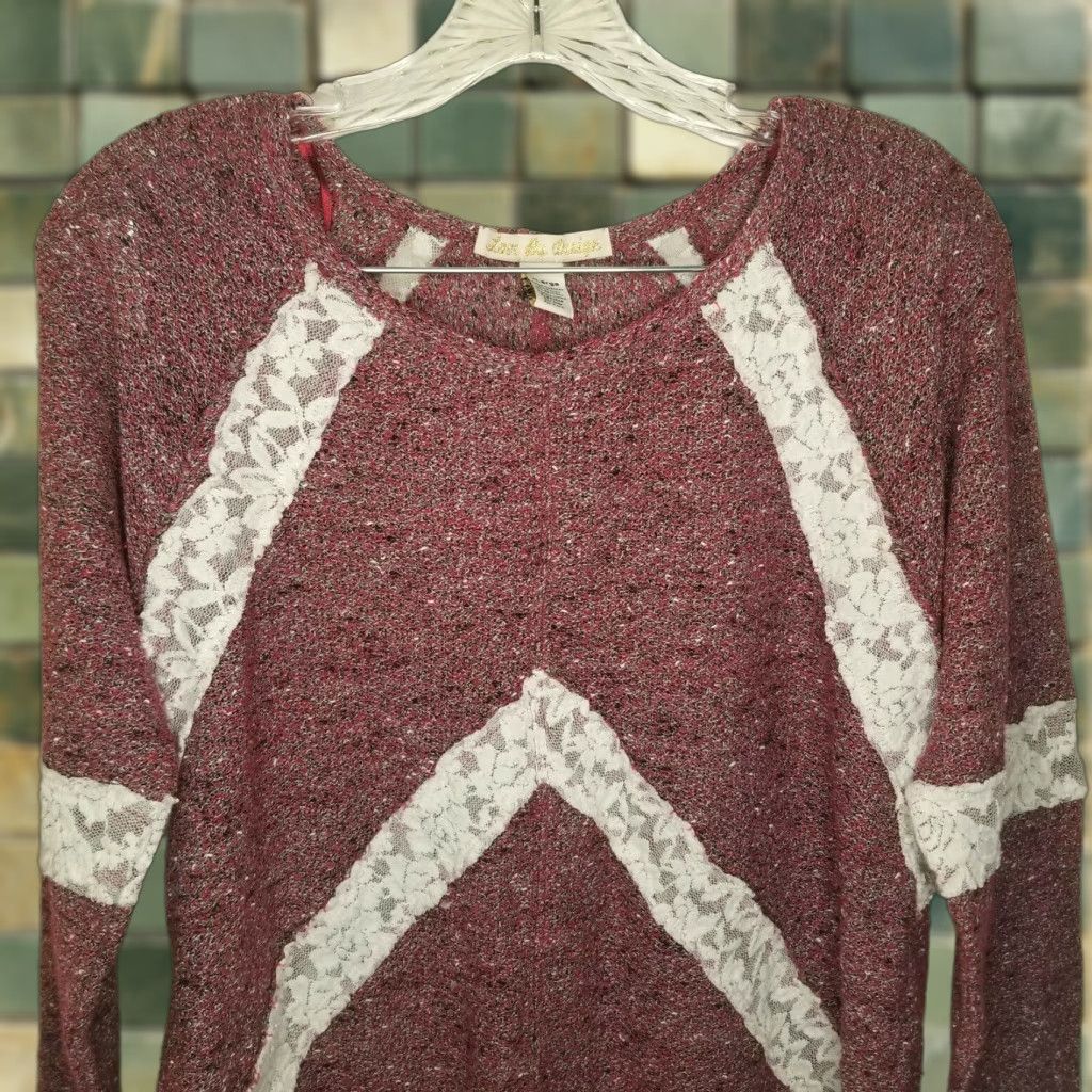 Vintage Love By Design Blouse Women Long Sleeve Red Sheer XL Size XL / US 12-14 / IT 48-50 - 1 Thumbnail