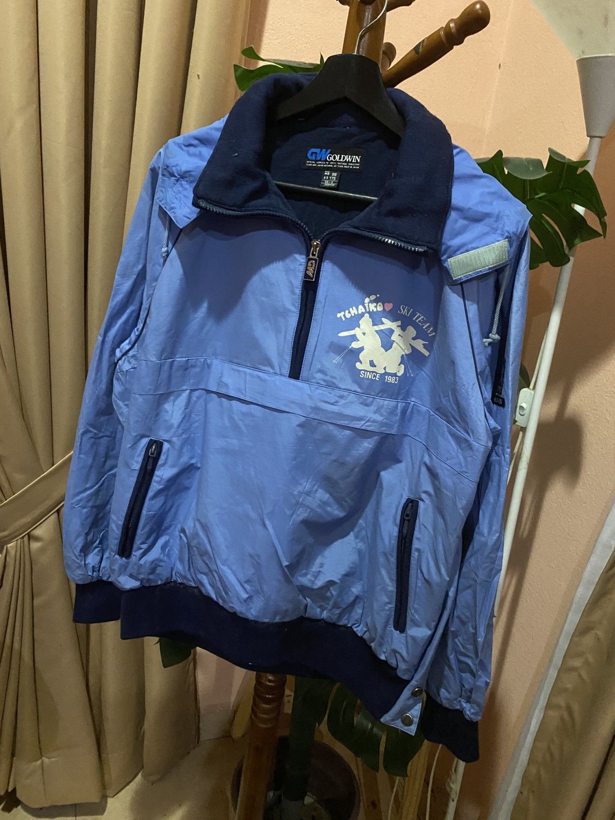 Goldwin Vintage Goldwin Tchaikov Ski Team Windbreaker 90s Blue Japan Size US M / EU 48-50 / 2 - 4 Thumbnail