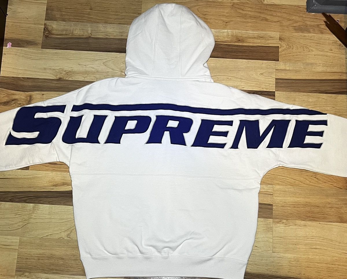 Supreme Supreme Wrapped Half Zip Hooded Sweatshirt Stone | Grailed