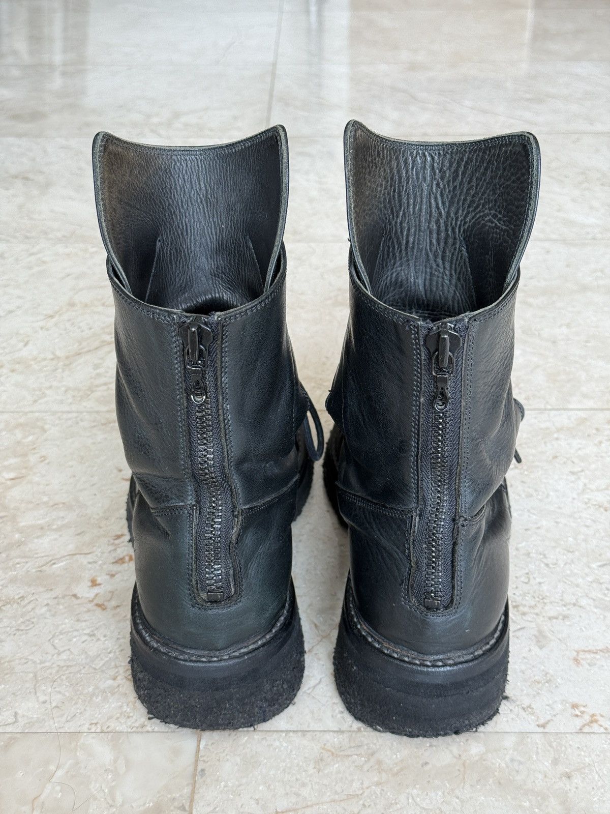 Julius Julius 7 Horse Leather Back Zip Boots Size US 9.5 / EU 42-43 - 2 Thumbnail