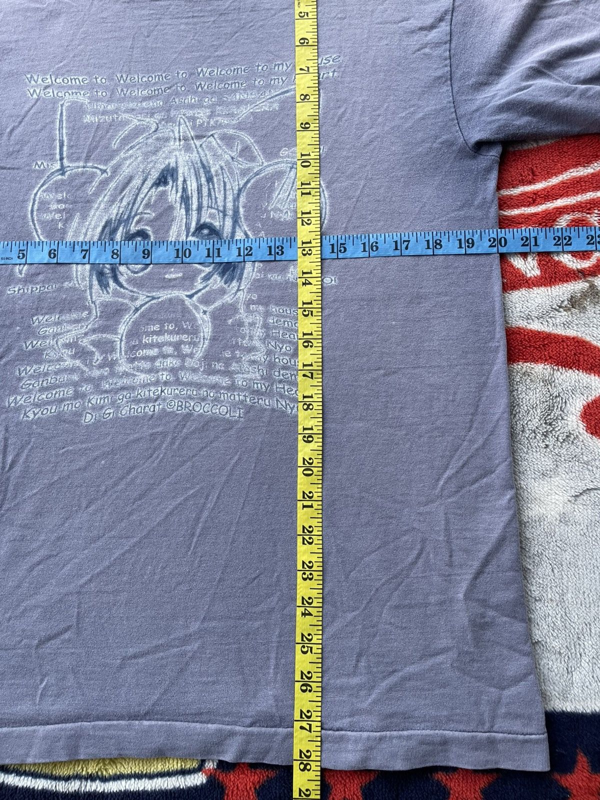 Vintage Vintage Graphic Anime Style Sun Faded Shirt Tee Size US M / EU 48-50 / 2 - 10 Thumbnail