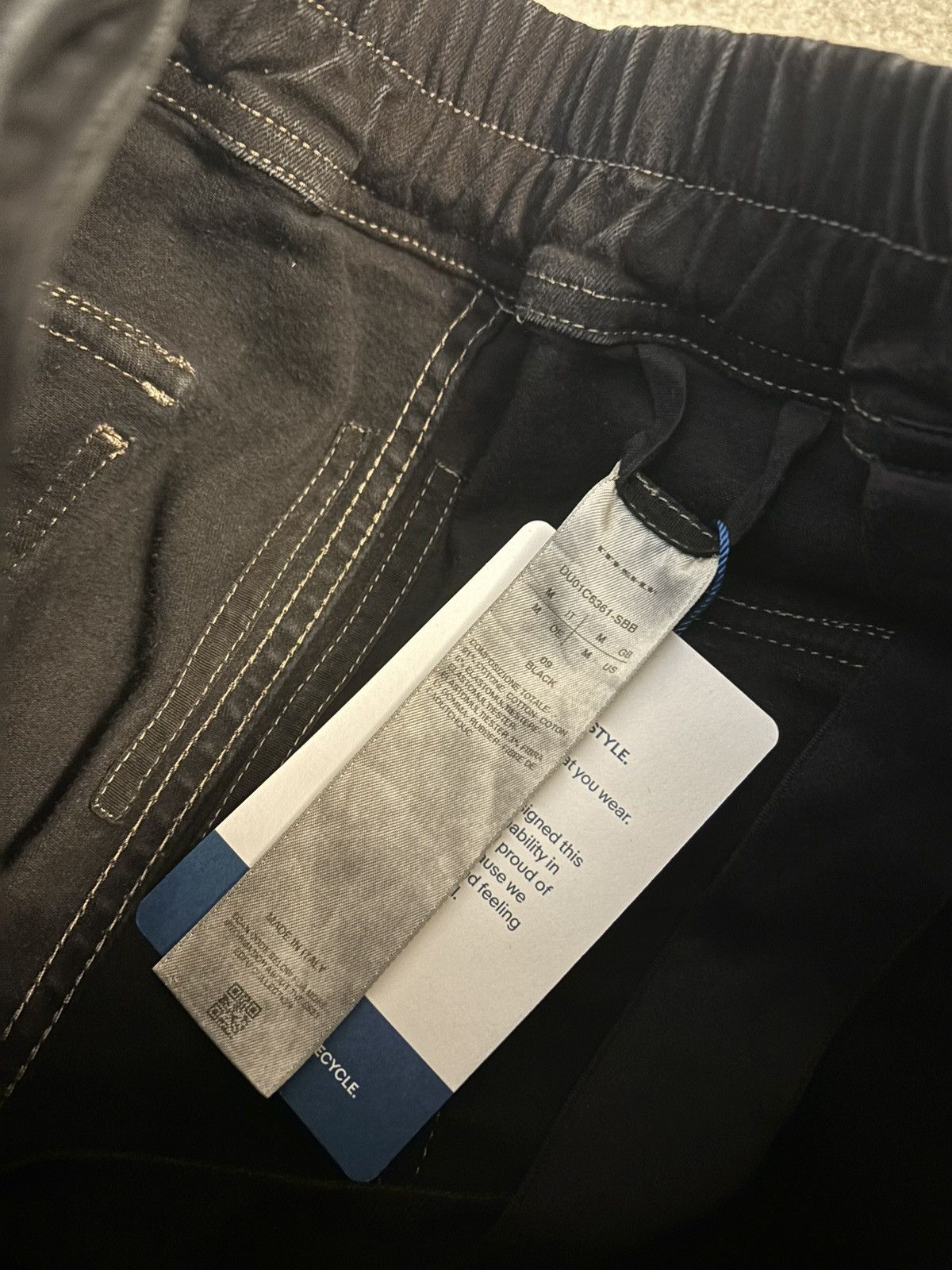 Rick Owens Drkshdw Rick Owens DRKSHDW Aircut Denim Joggers Black Size US 33 - 4 Thumbnail
