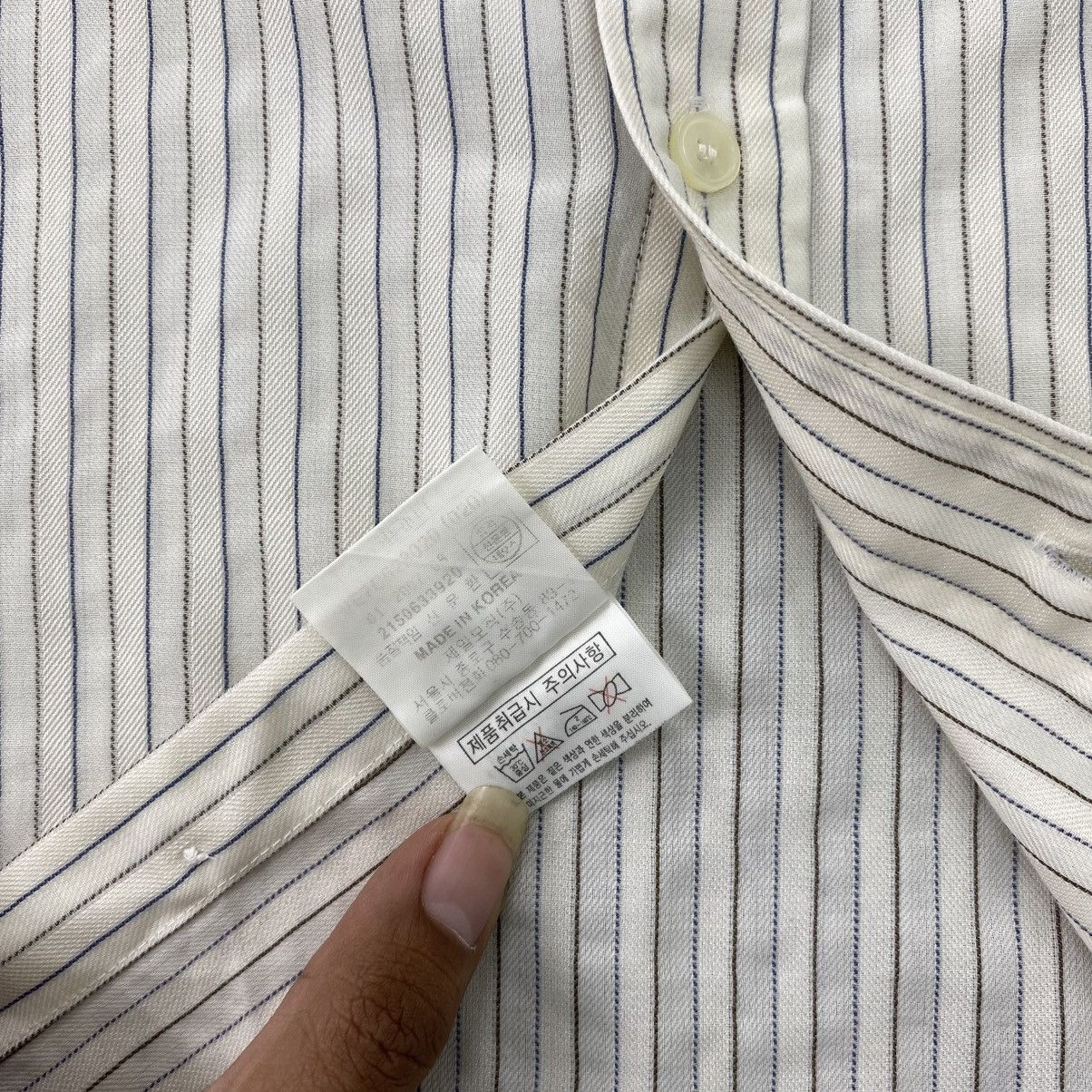 Givenchy SS07 Givenchy Men Striped Long Shirt Luxury Size M / US 6-8 / IT 42-44 - 8 Thumbnail