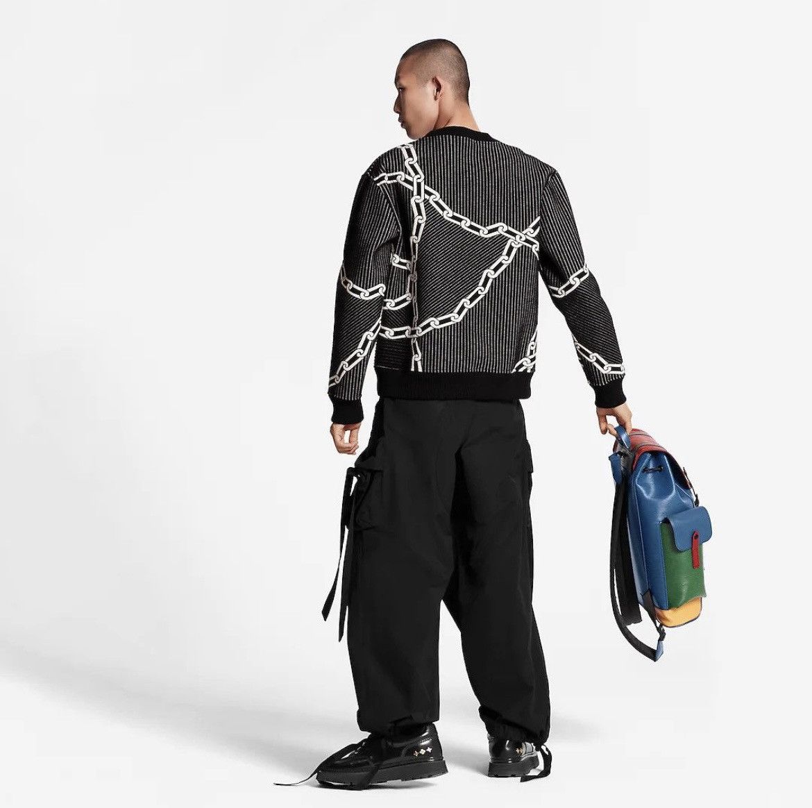 Louis Vuitton Louis Vuitton Quilted 3D Effect Chain Crewneck XS fit S/M Size US XS / EU 42 / 0 - 4 Thumbnail