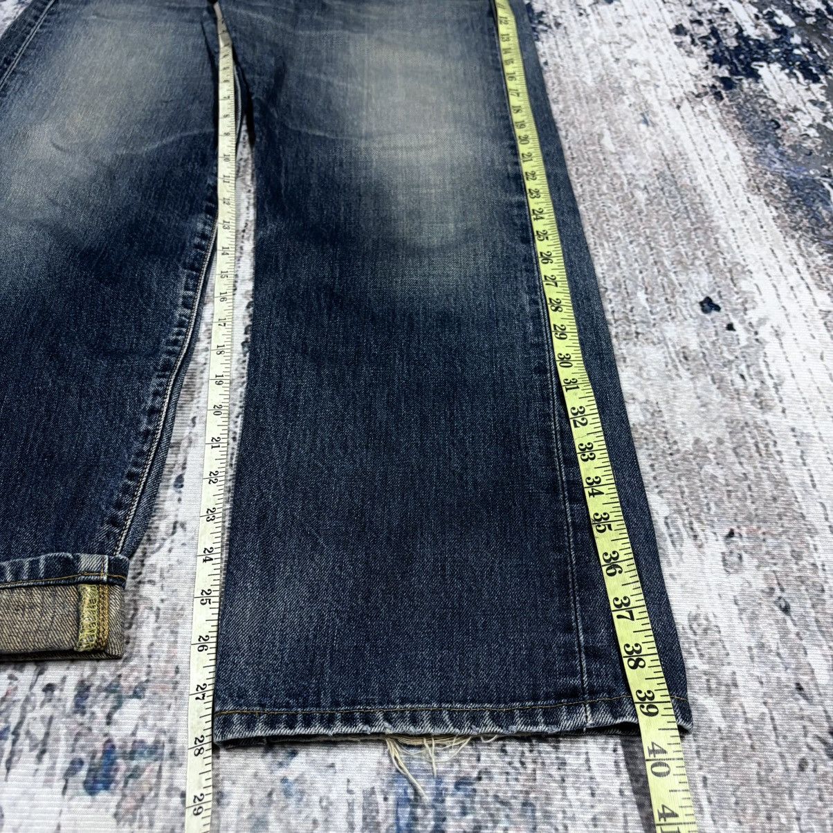 Edwin RARE 90s EDWIN 505XX DISTRESSED SELVEDGE REDLINE DENIM JEANS Size US 34 / EU 50 - 23 Thumbnail
