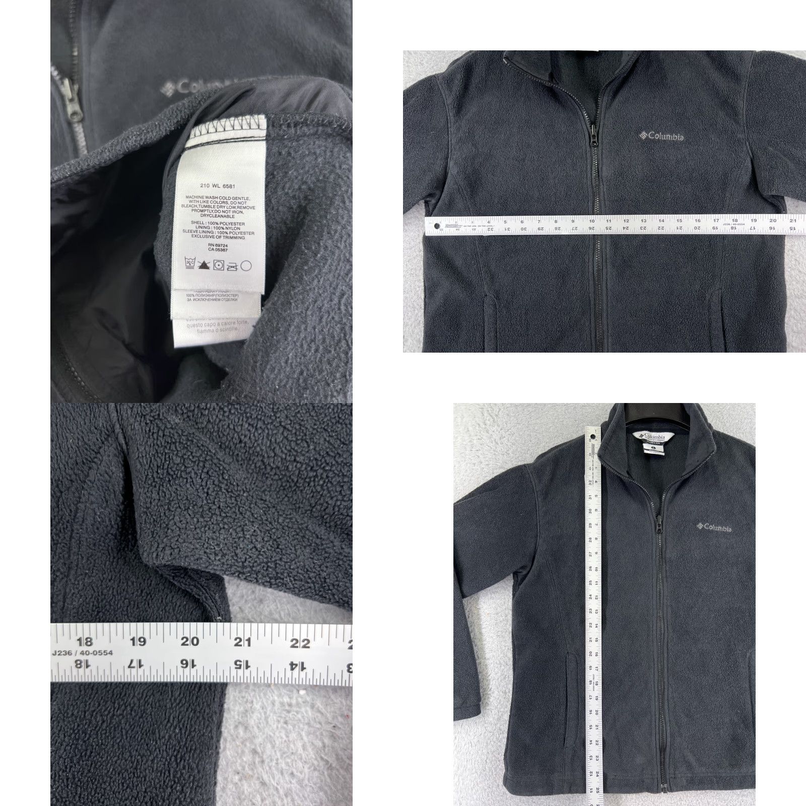 The North Face The North Face Jacket Womens Large Gray Full Zip Fleece 100% Polyester Mock Neck Size L / US 10 / IT 46 - 8 Thumbnail