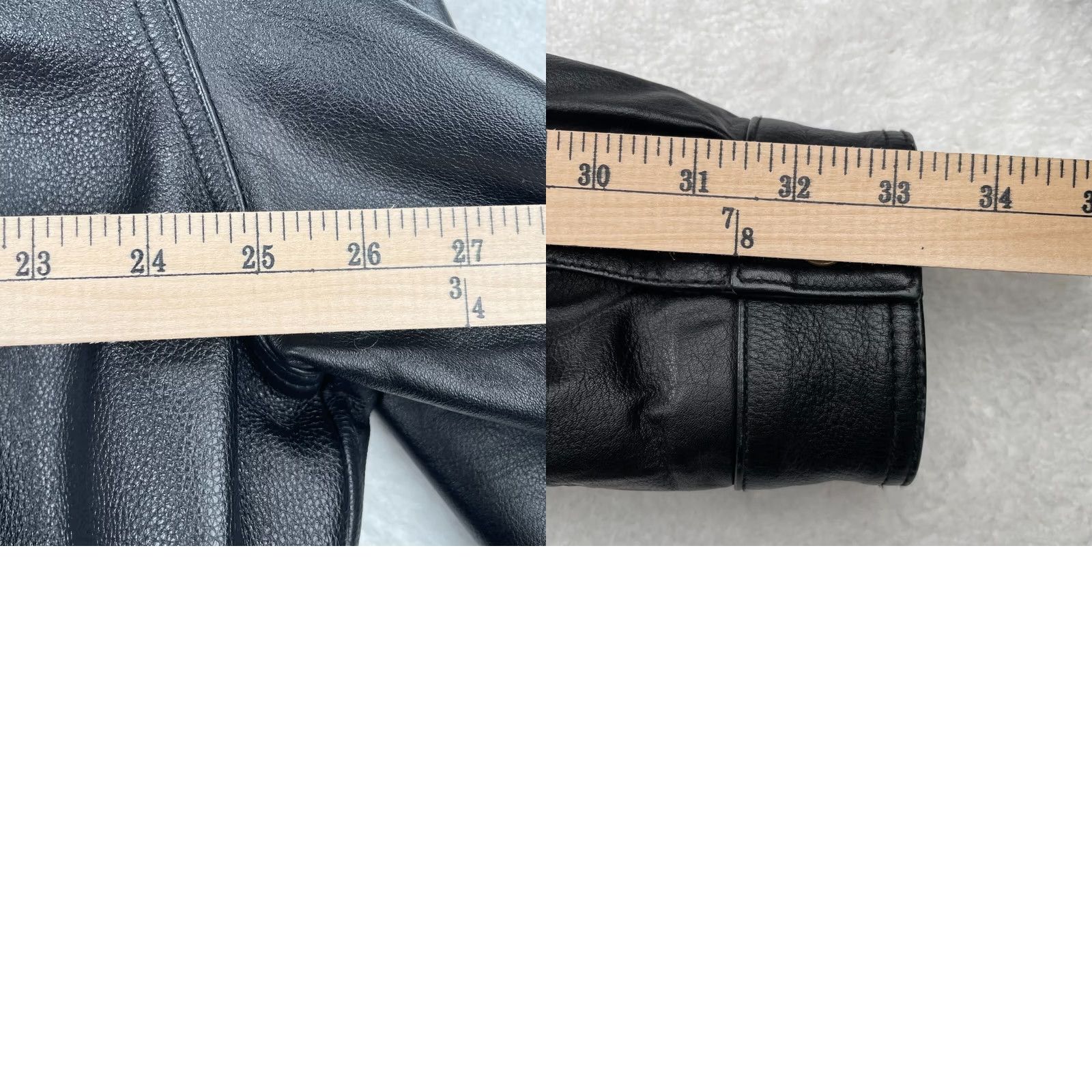 Cherokee VINTAGE Cherokee Jacket Mens XL Black Leather Bomber Coat Quilted Lined Zip Front Short Jacket/Coat Classic Motorcycle Style Size US XL / EU 56 / 4 - 8 Thumbnail
