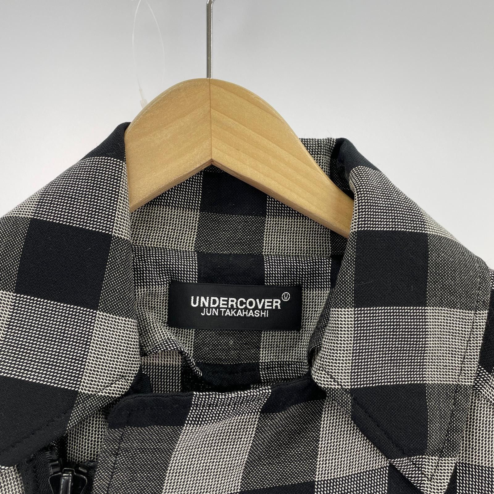 Undercover UNDERCOVER 18ss Check Silk Blend Coat Black / Gray 2 Size US M / EU 48-50 / 2 - 2 Thumbnail