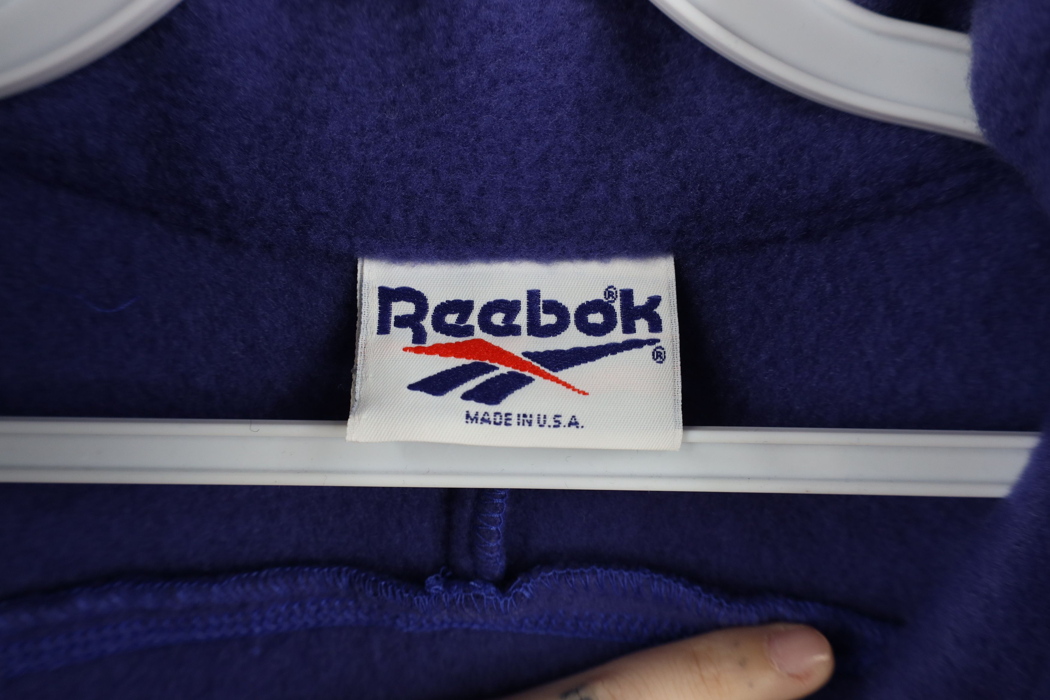 Reebok Vintage 90s Reebok Half Zip Fleece Pullover Sweater USA Size L / US 10 / IT 46 - 7 Thumbnail
