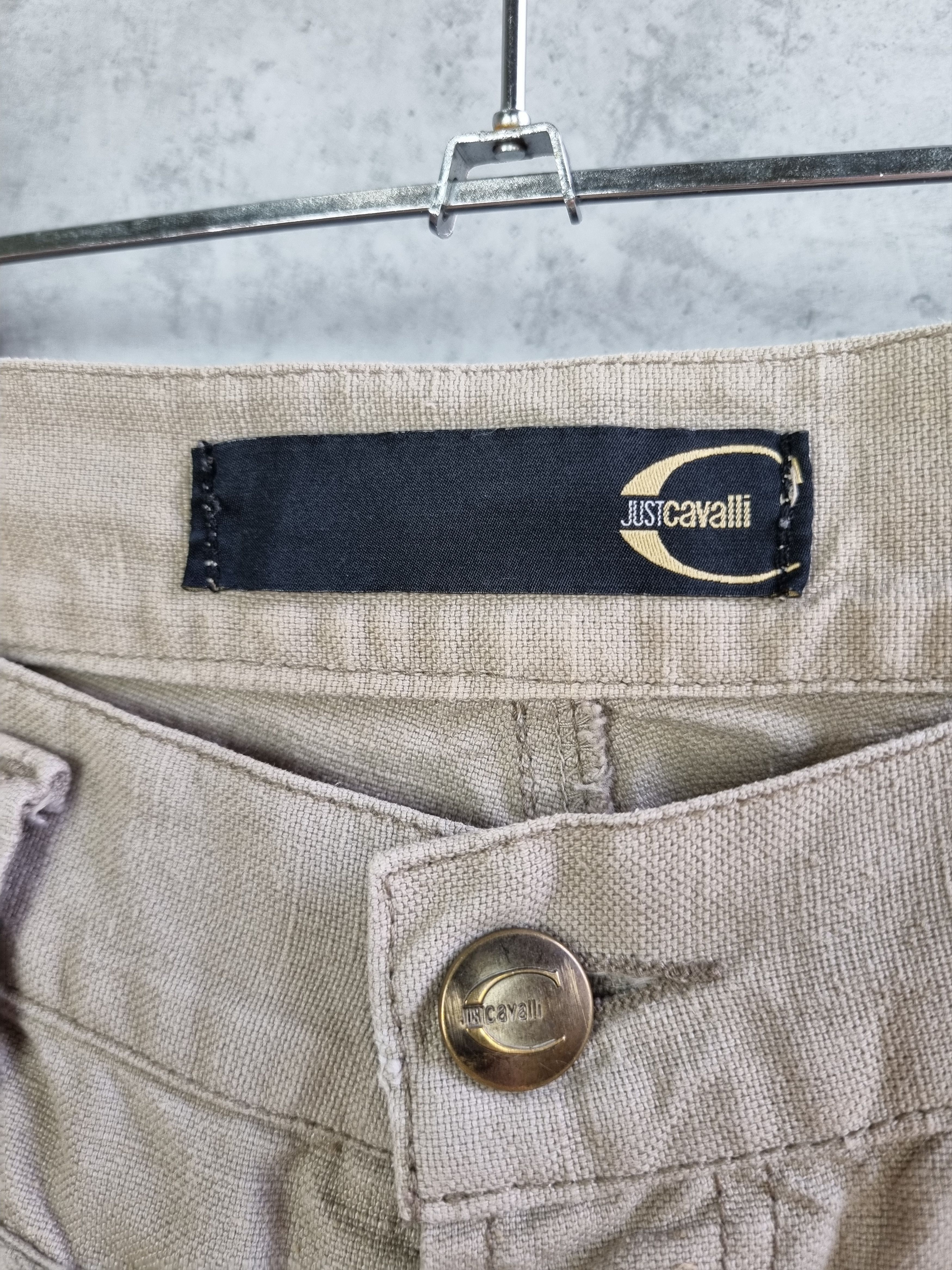Just Cavalli 2006 Just Cavalli Cargo Gun Pocket Utility Linen Pant Size US 30 / EU 46 - 8 Thumbnail