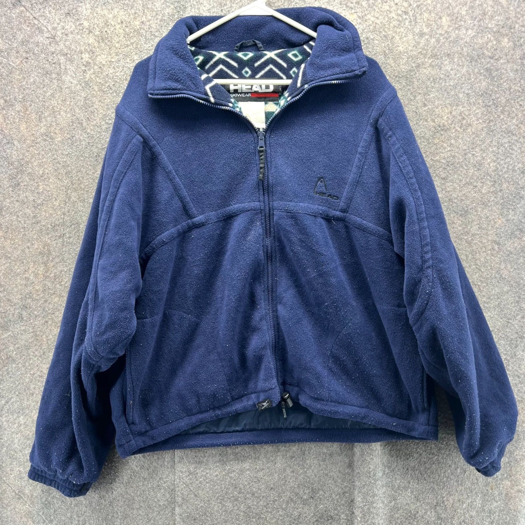 Vintage VINTAGE Head Skiwear Jacket Men Large Navy Blue Fleece Full Zip Winter Outerwear Size US L / EU 52-54 / 3 - 2 Thumbnail
