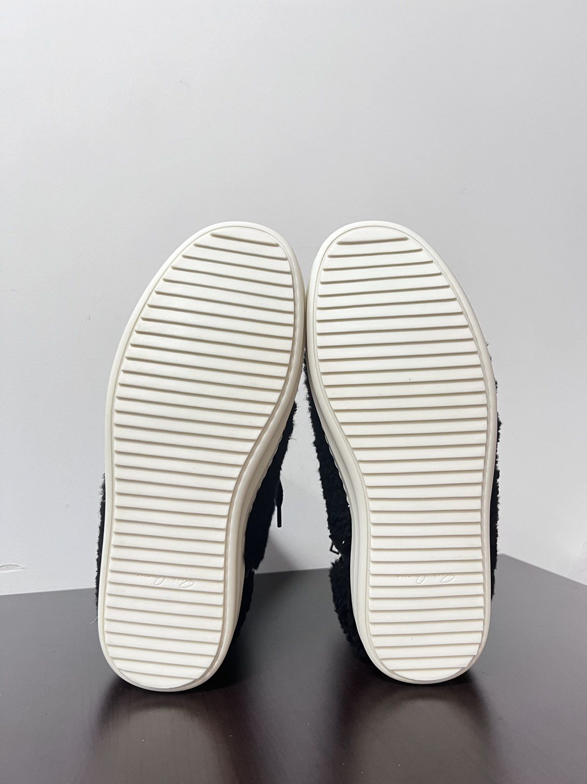 Rick Owens Rick owens mainline shearling ramones high top sneakers Size US 7 / IT 37 - 8 Thumbnail