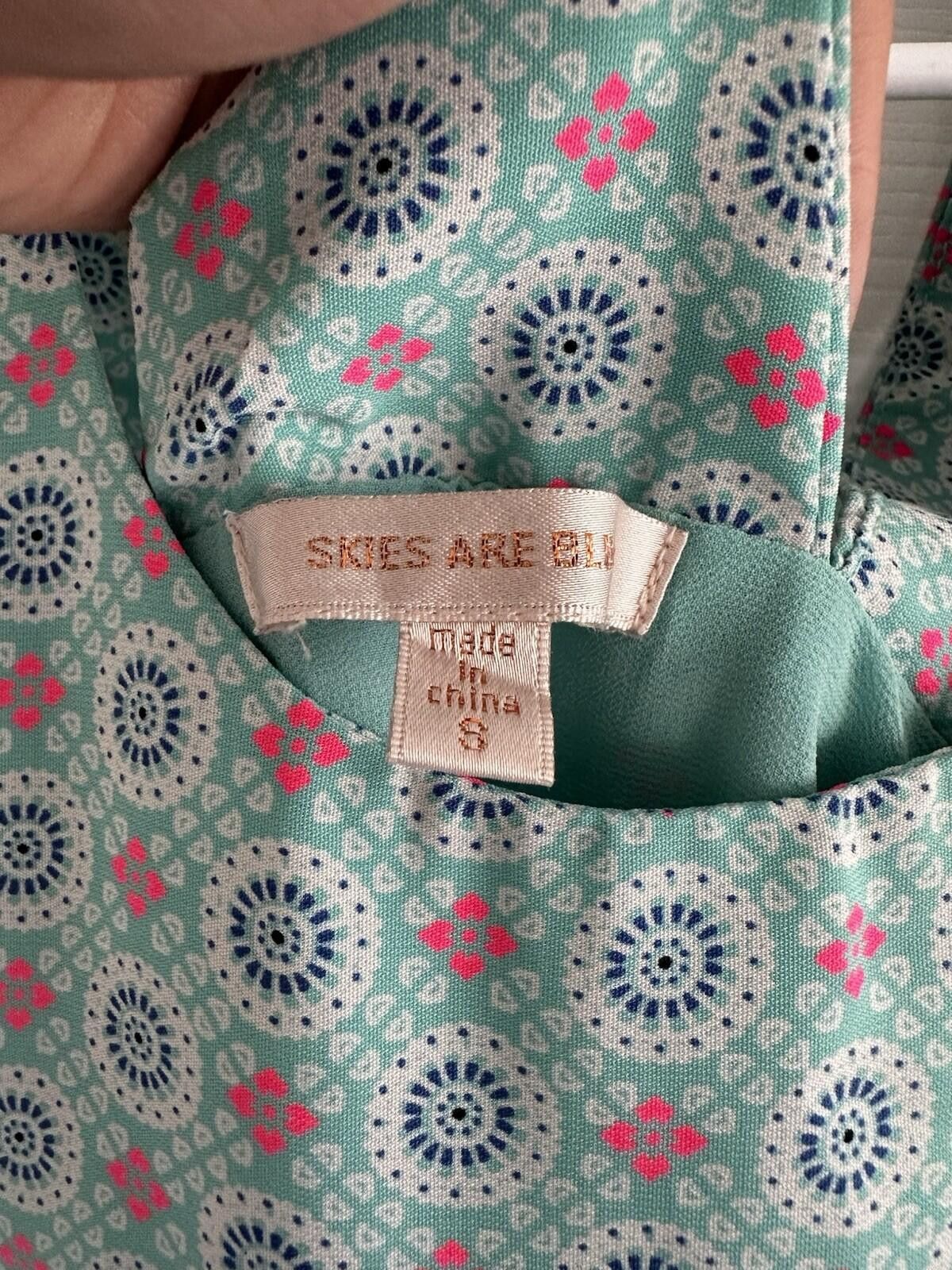 Other Skies Are Blue Aztec Sleeveless Shift Beach Summer Dress SM Size S / US 4 / IT 40 - 2 Thumbnail