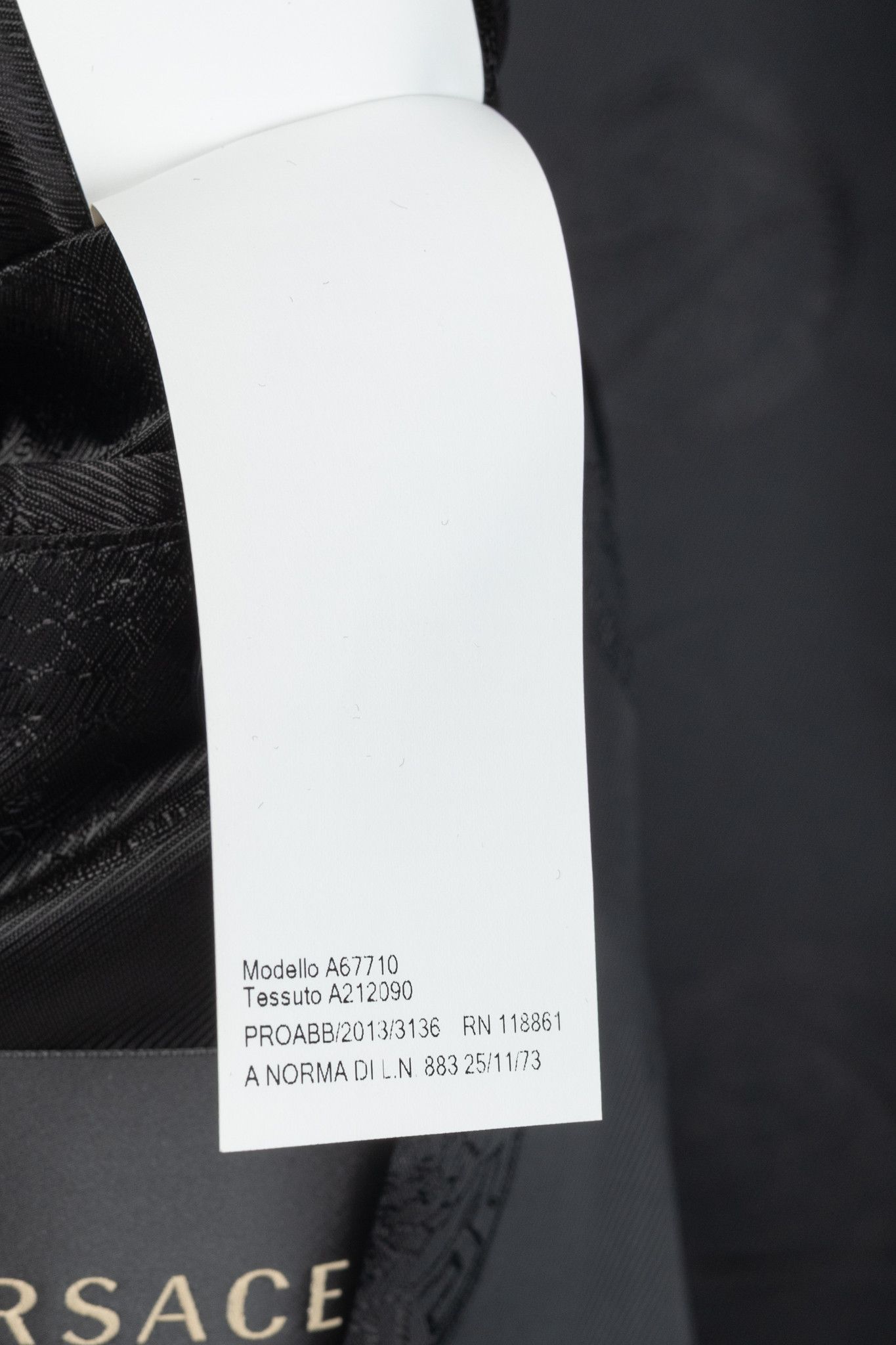 Versace Versace Black Textured Cotton Chevron Blazer Size 46R - 13 Thumbnail