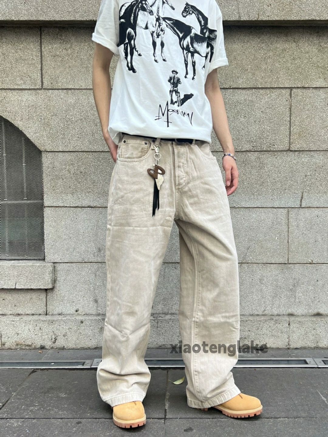 Jean × Vintage washed faded y2k skate hiphop loose baggy jeans Size US 30 / EU 46 - 4 Thumbnail