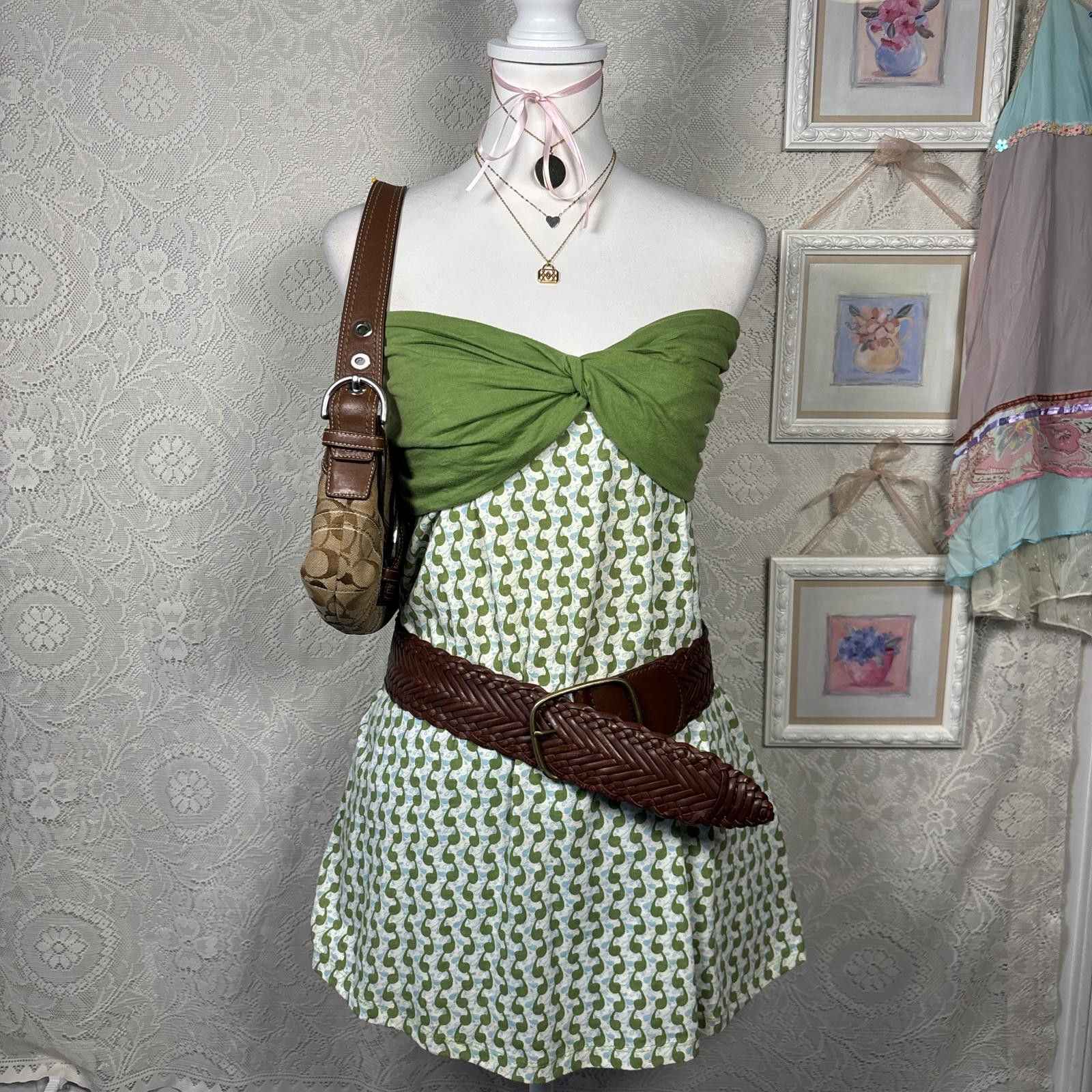 L.E.I. y2k strapless green fairy core top Size XL / US 12-14 / IT 48-50 - 2 Thumbnail