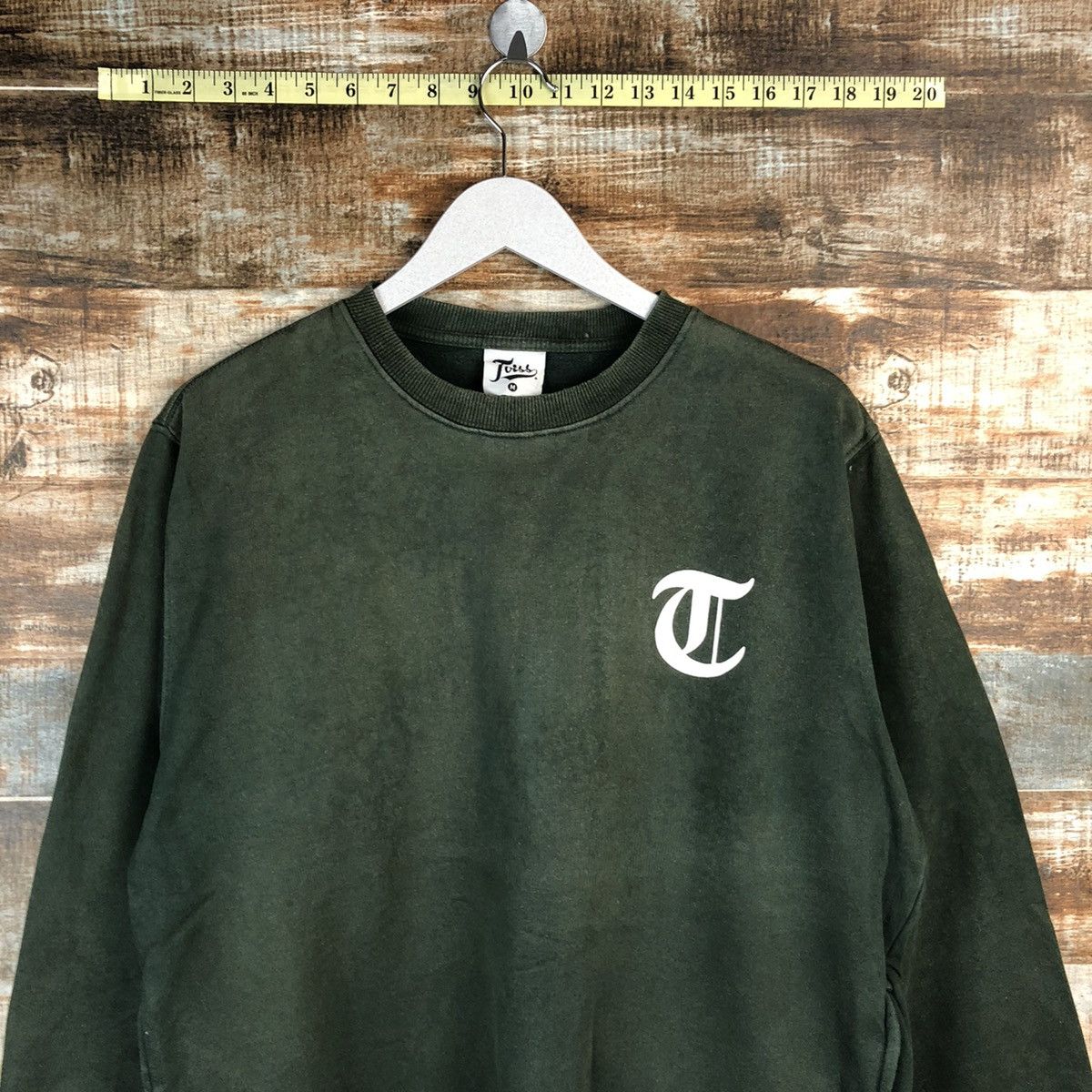 Japanese Brand Toiss Green Sweatshirt #A1521 Size US M / EU 48-50 / 2 - 6 Thumbnail