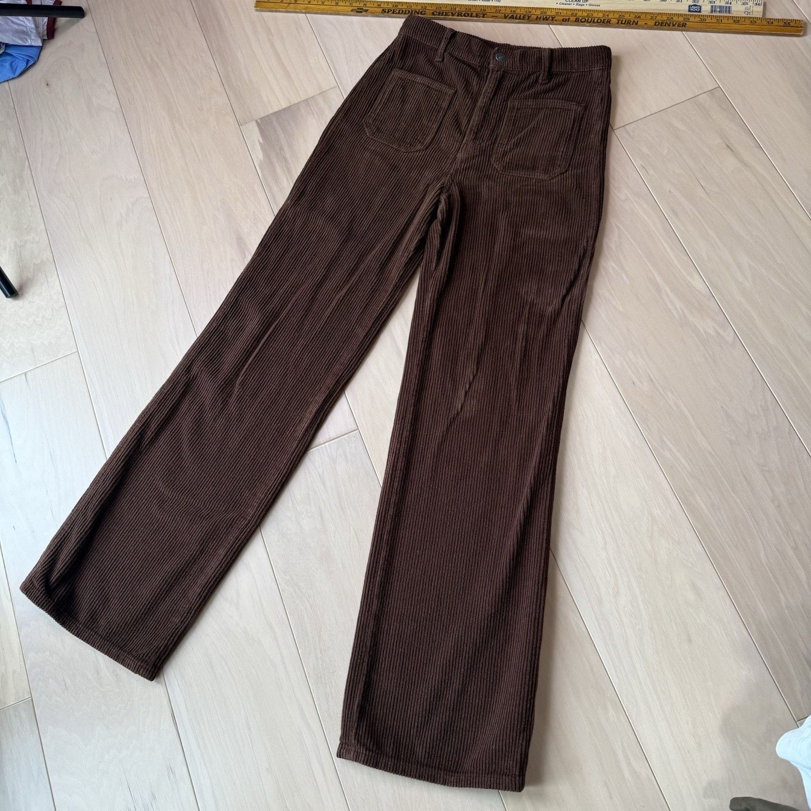 Reformation Reformation Alyssa High Rise Wide Leg Corduroy Pants Size 27" / US 4 / IT 40 - 10 Thumbnail
