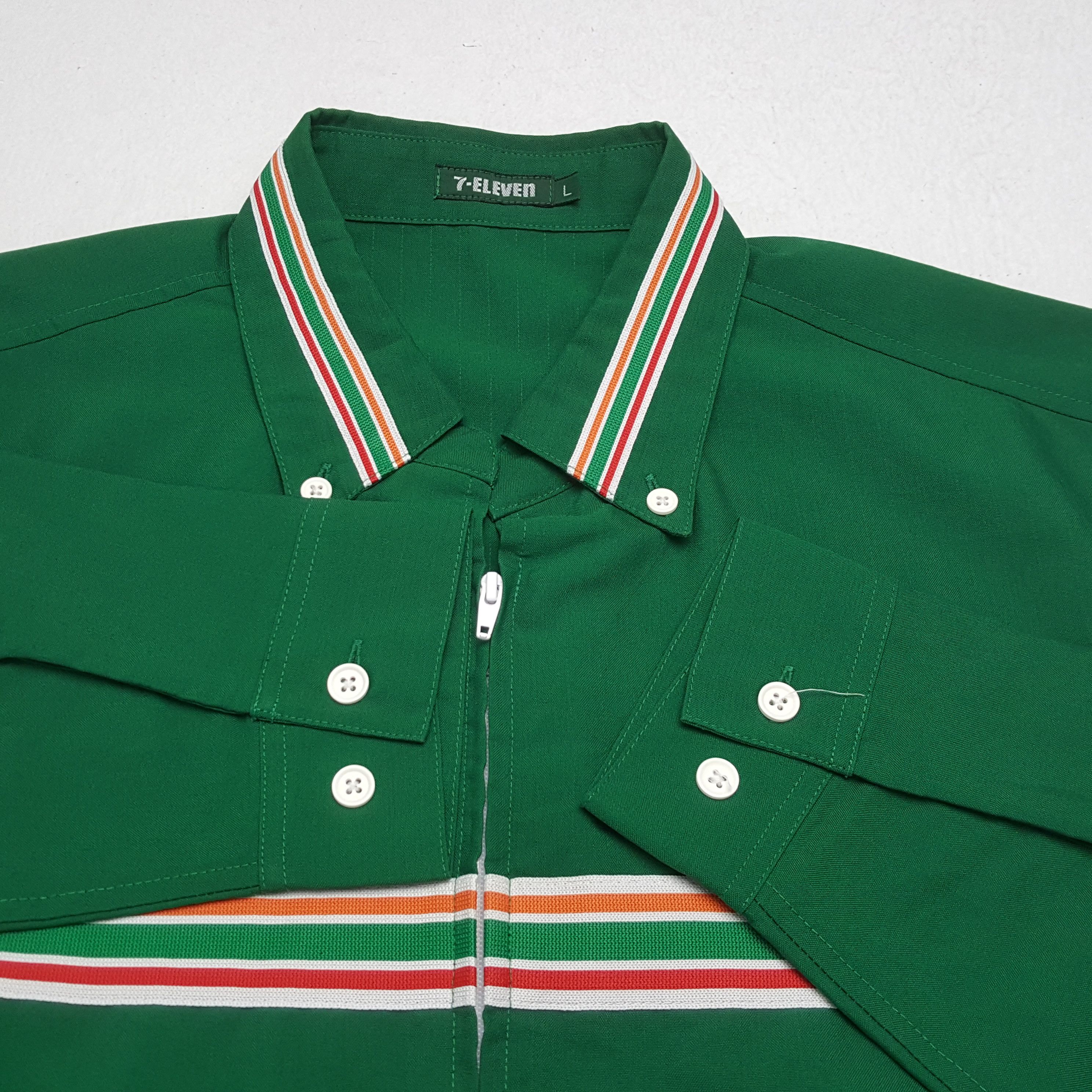 Japanese Brand × Vintage Vintage 7-ELEVEn Japanese Workers Uniform Shirt Jacket Size US M / EU 48-50 / 2 - 9 Thumbnail