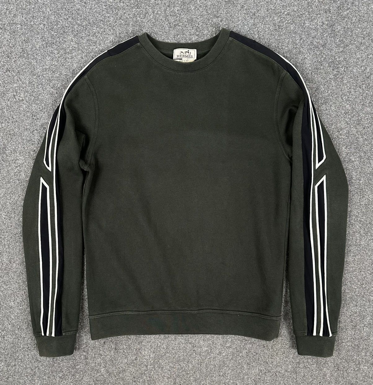 Hermes Hermes - Sport Series F/W21 - Run “H” Sweater - Army Green Size US M / EU 48-50 / 2 - 2 Thumbnail