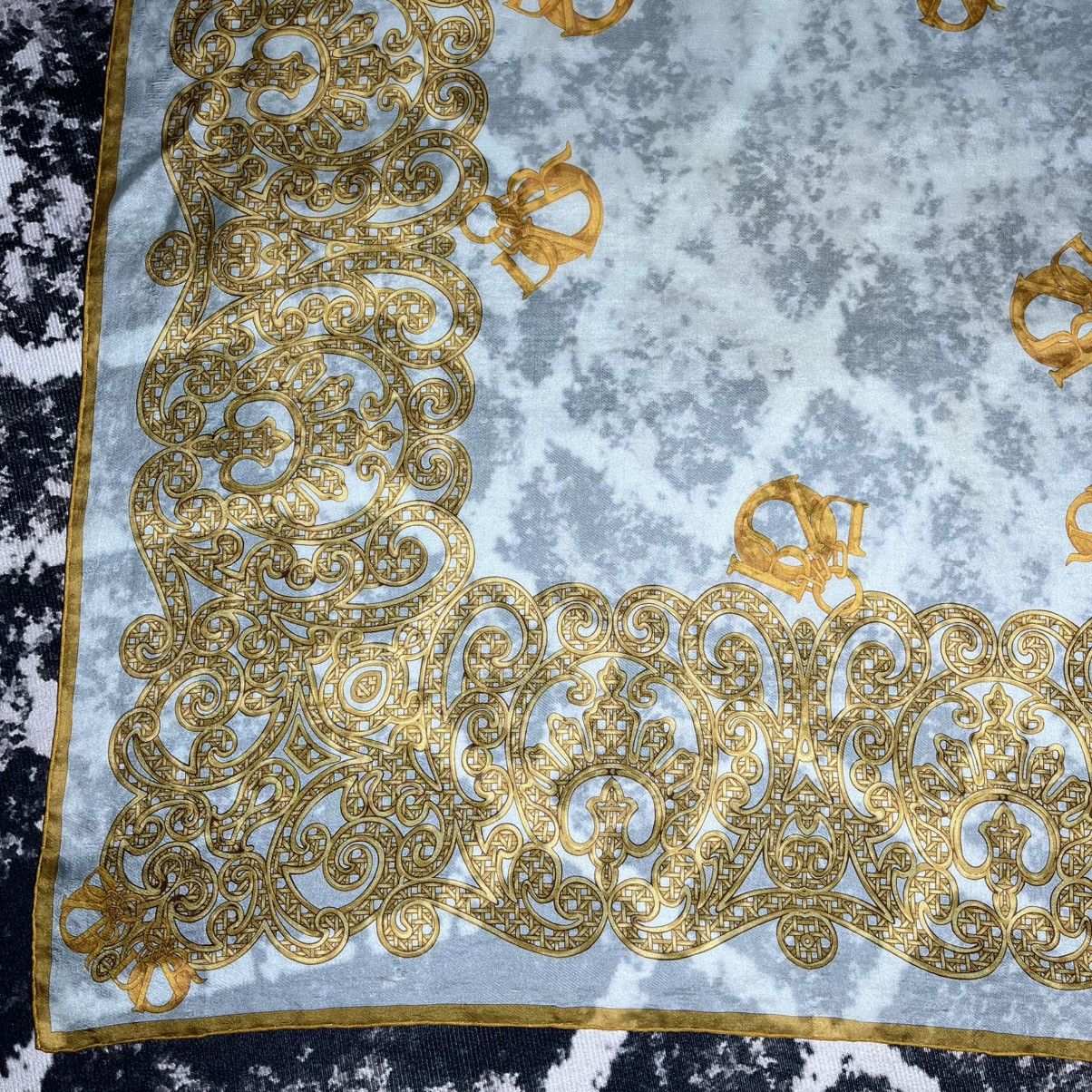 Christian Dior Monsieur Christian Dior Silk Scarf Size ONE SIZE - 4 Thumbnail