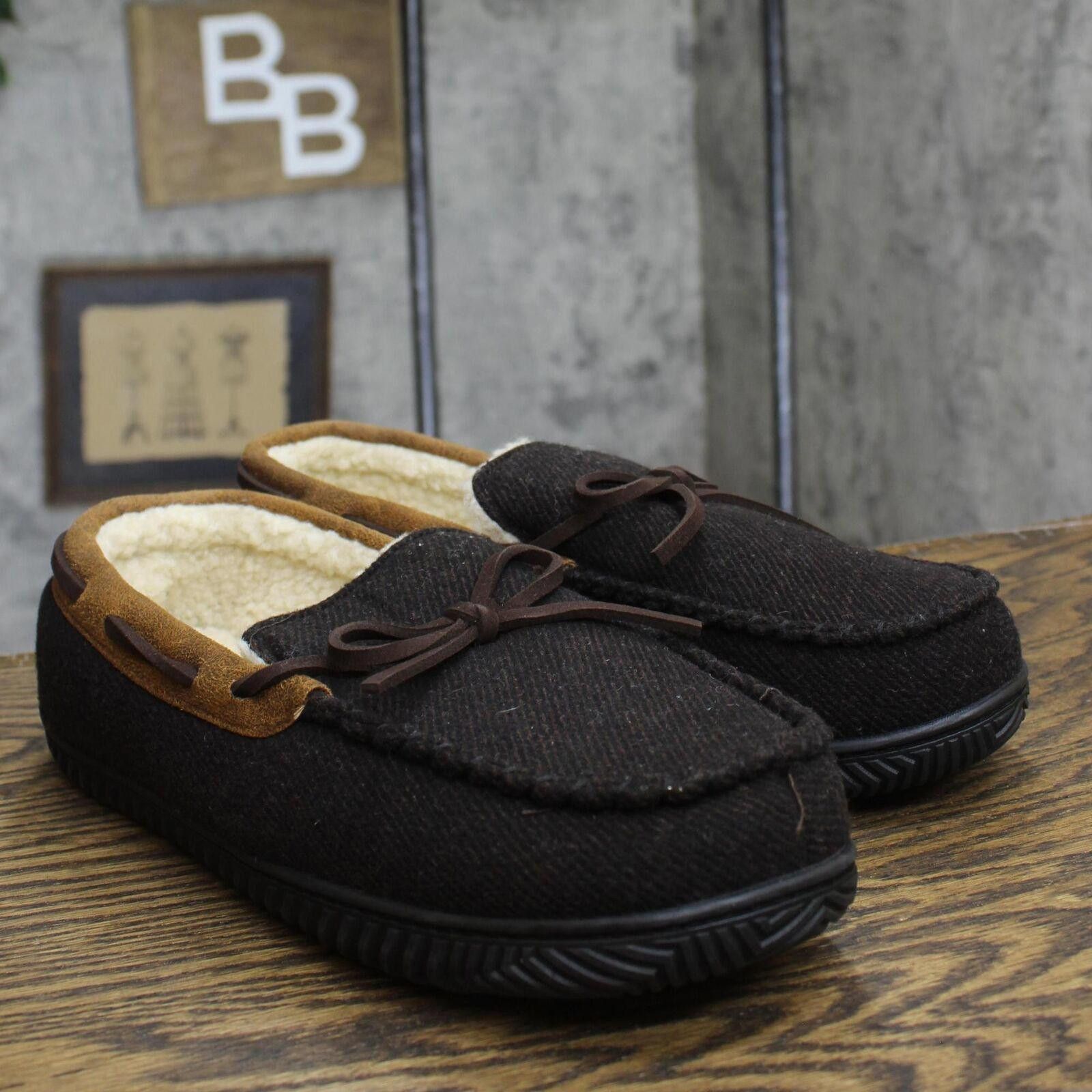 Designer NWT Rockdove Sherpa Lined Moccasin Slipper Coffee Brown 10 Size US 10 / EU 43 - 1 Thumbnail