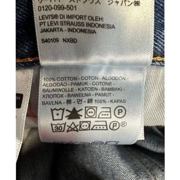 Levi's Levi's 505 Jeans Mens 42X30 Blue Regular Fit Straight Leg Denim Pants NEW Size US 42 / EU 58 - 6 Thumbnail
