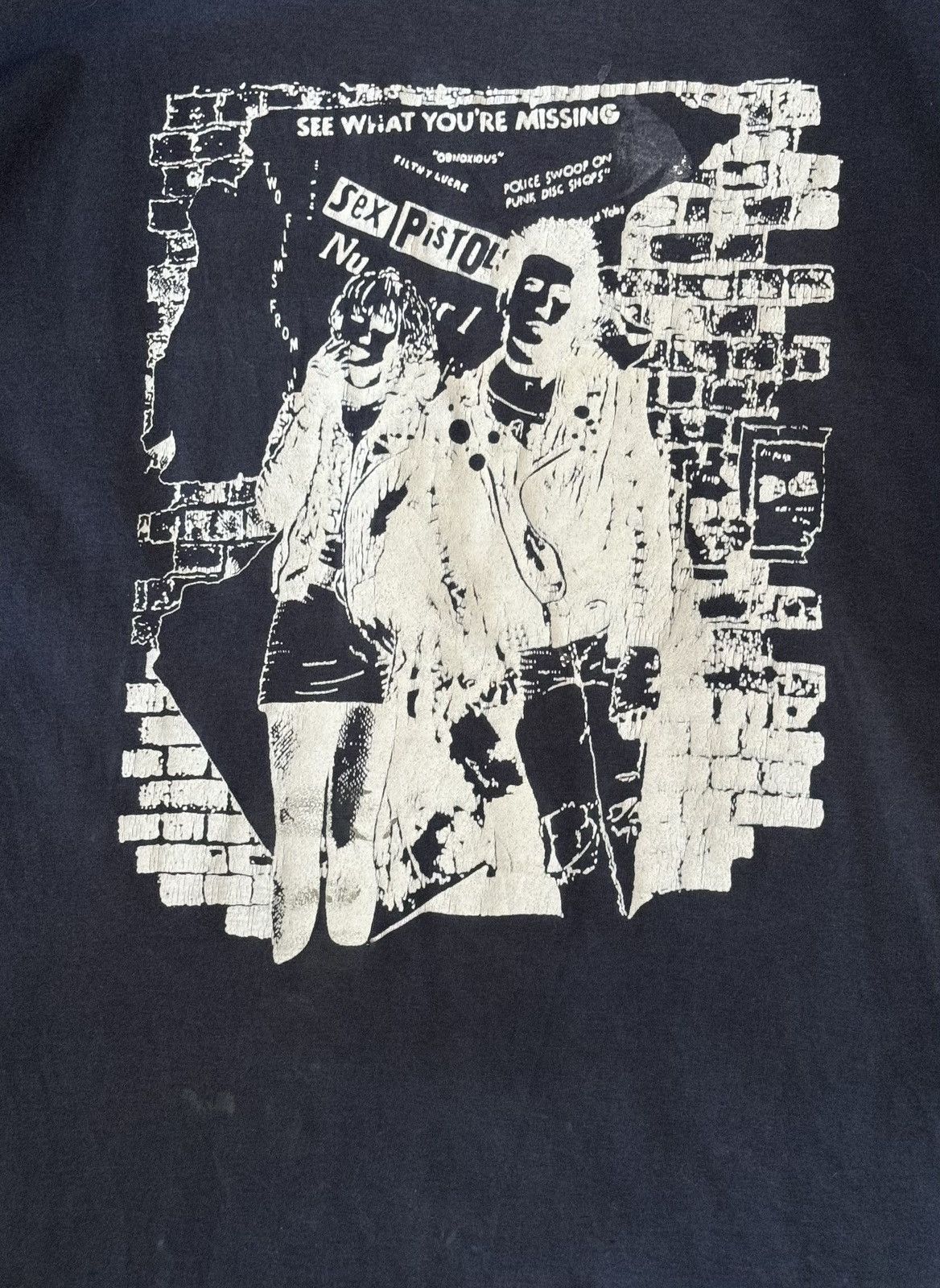 Band Tees × Vintage 90’s Sex Pistols Vintage T-shirt Sid & Nancy print tee Size US L / EU 52-54 / 3 - 7 Thumbnail