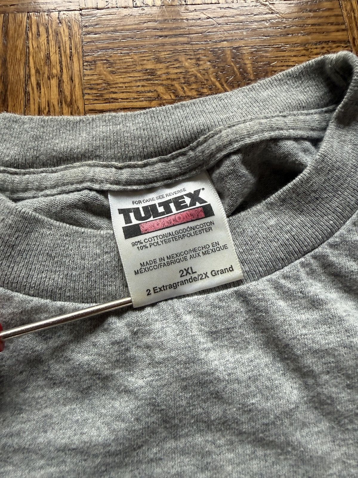 Tultex Vintage 90s Tultex Boxy Blank Tee Size US XXL / EU 58 / 5 - 2 Thumbnail