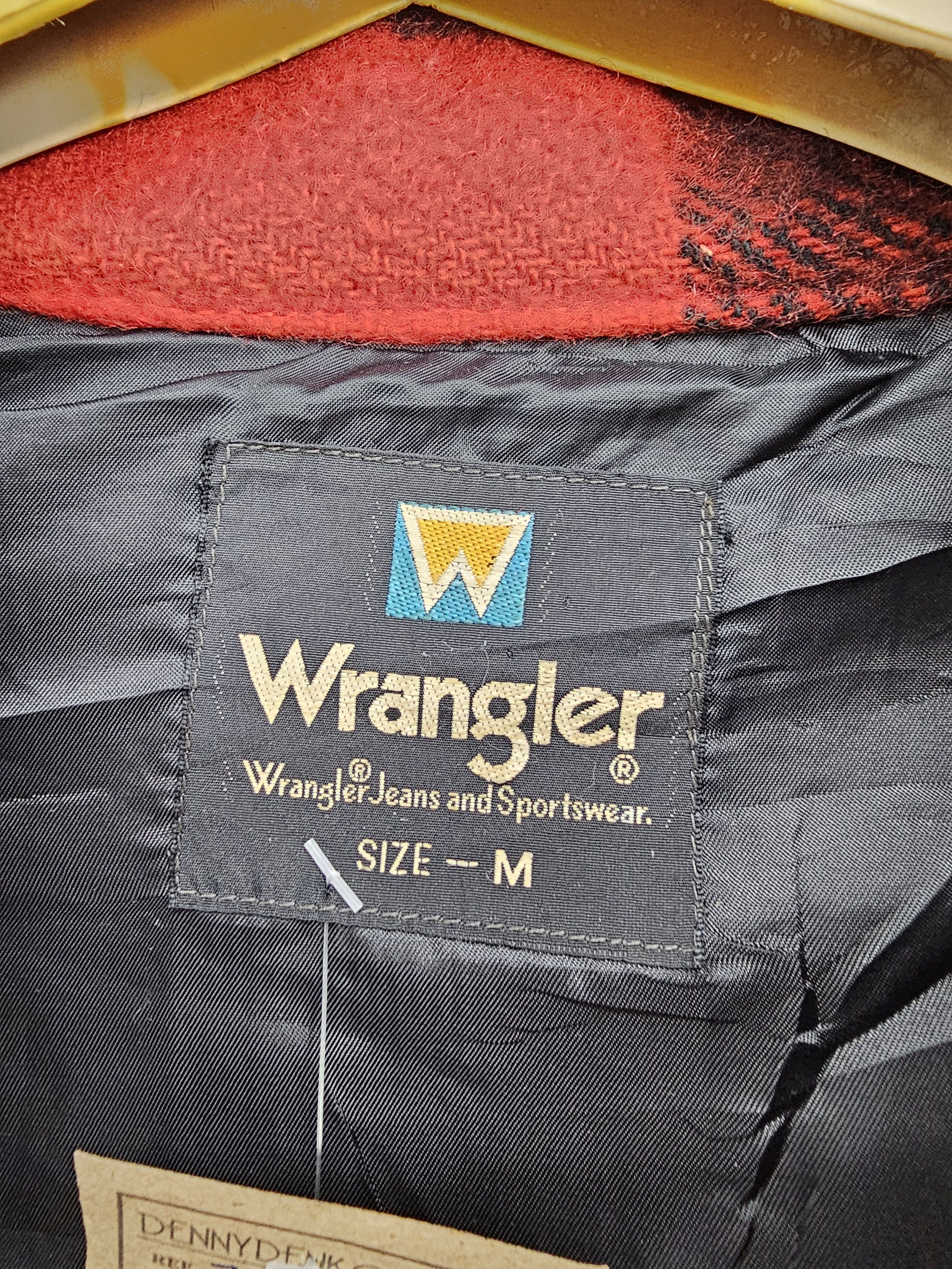 Vintage Vintage WRANGLER Multi Pockets Checked Wool Jacket J0031 Size US M / EU 48-50 / 2 - 12 Thumbnail