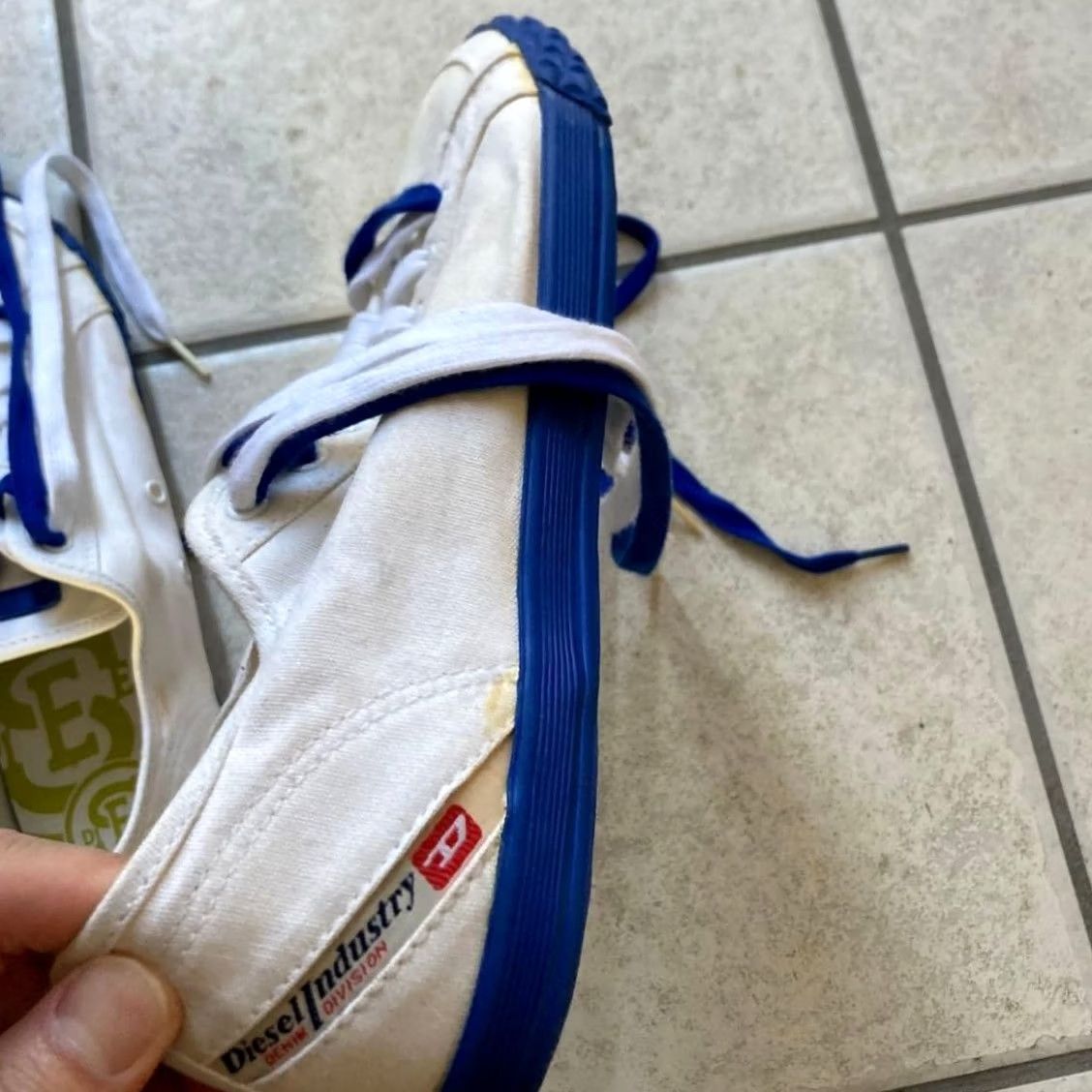 Diesel VINTAGE Diesel Men Sneakers 8.5US Blue White Casual Stylish Italian Size US 9 / EU 42 - 3 Thumbnail